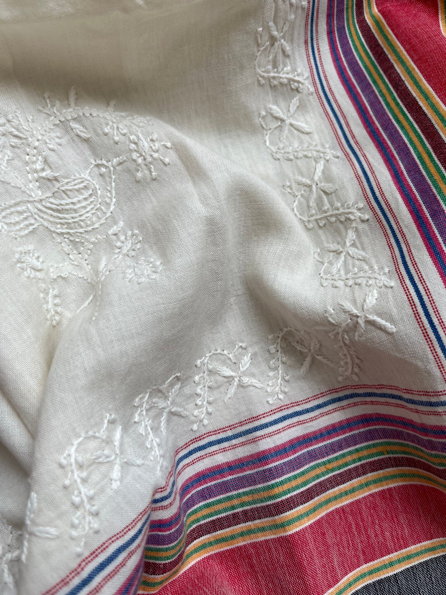 Handwoven organic kala Cotton kurta dupatta