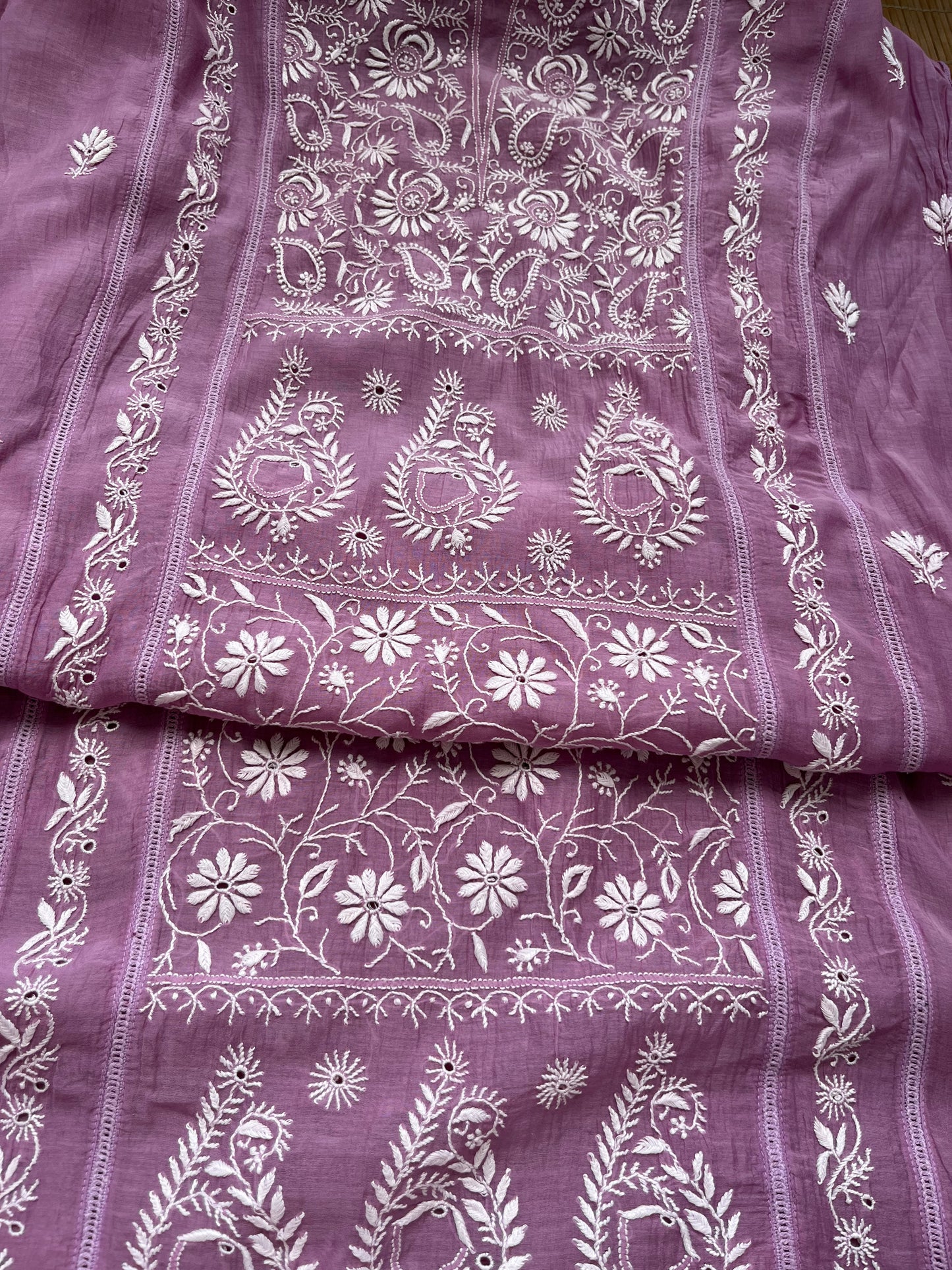 Chanderi Chikankari Kurta Dupatta