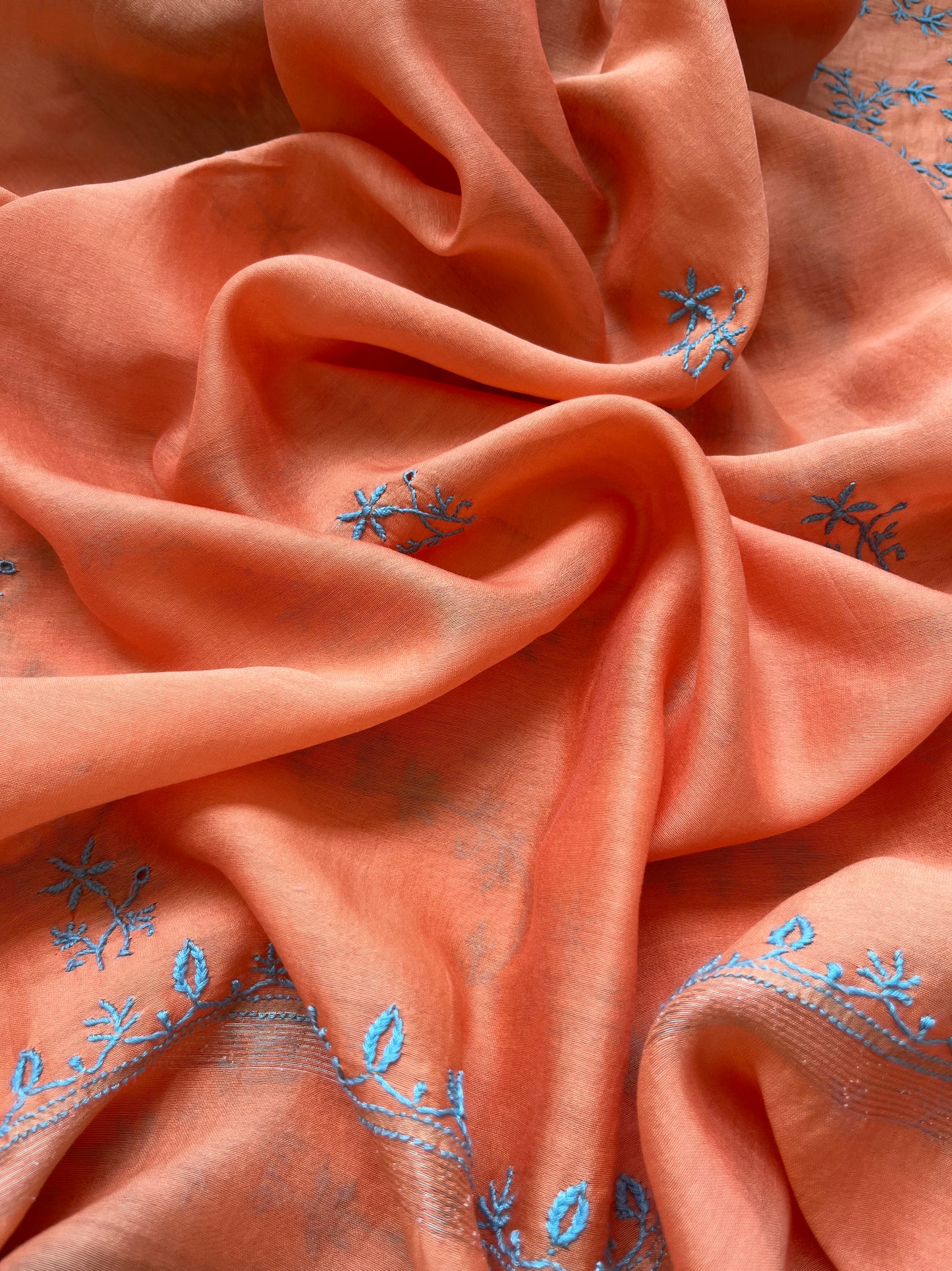 Chanderi Chikankari Kurta Dupatta