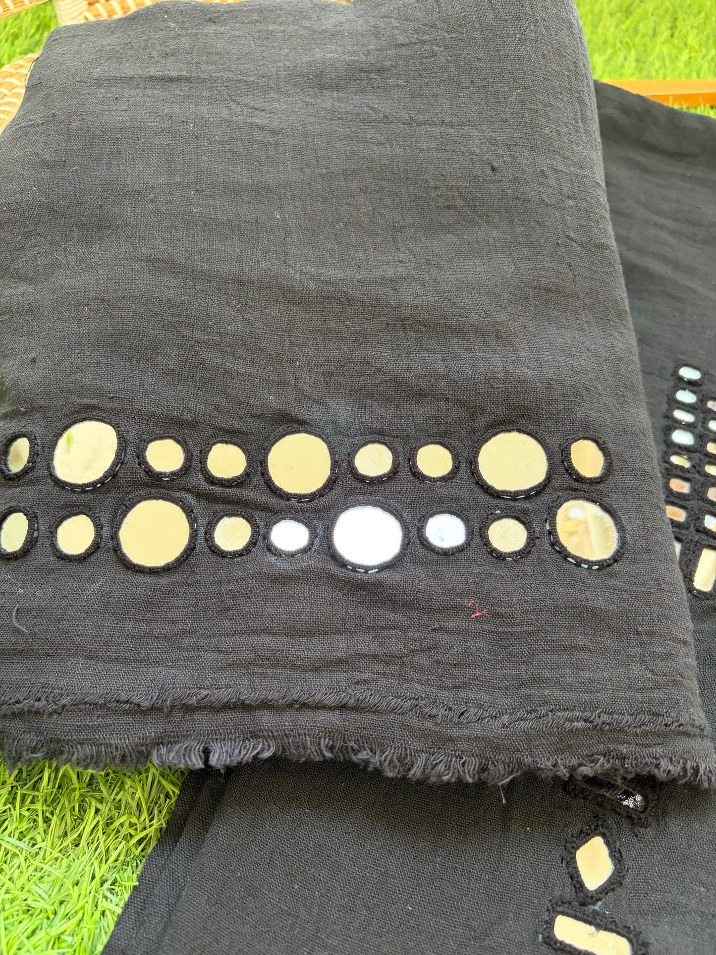 Kala cotton Mirror work kurta Bottom