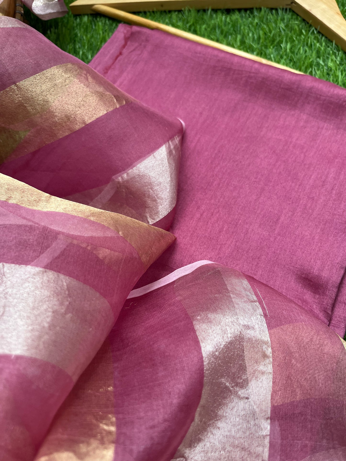 त्योहार् -Banarasi organza dupatta chanderi fabric