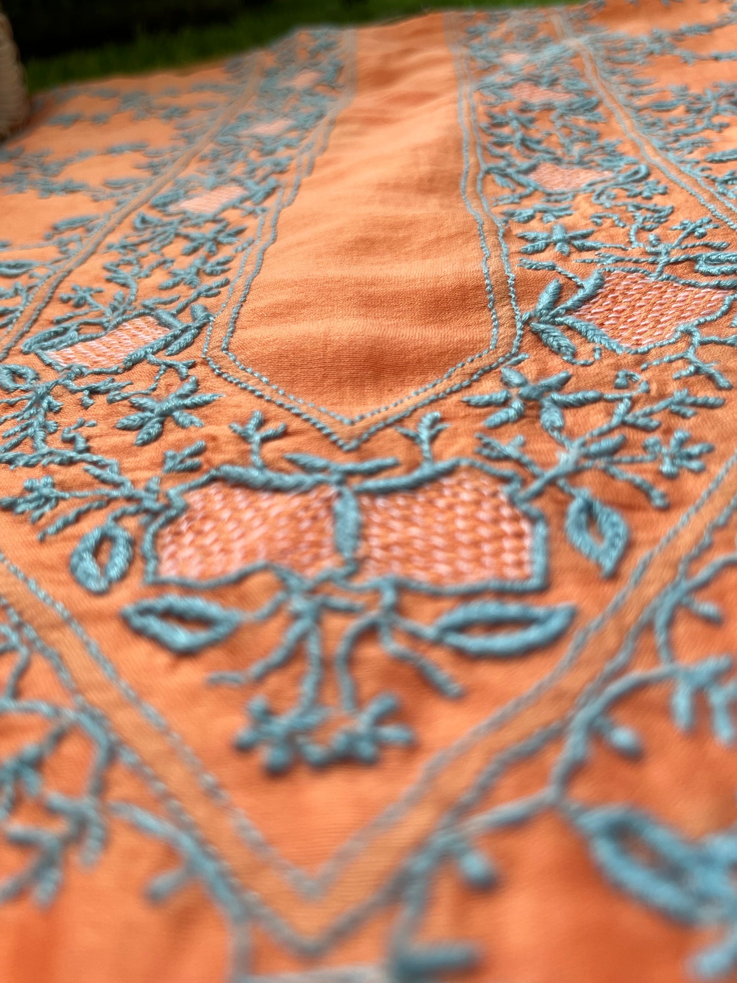 Chanderi Chikankari Kurta Dupatta