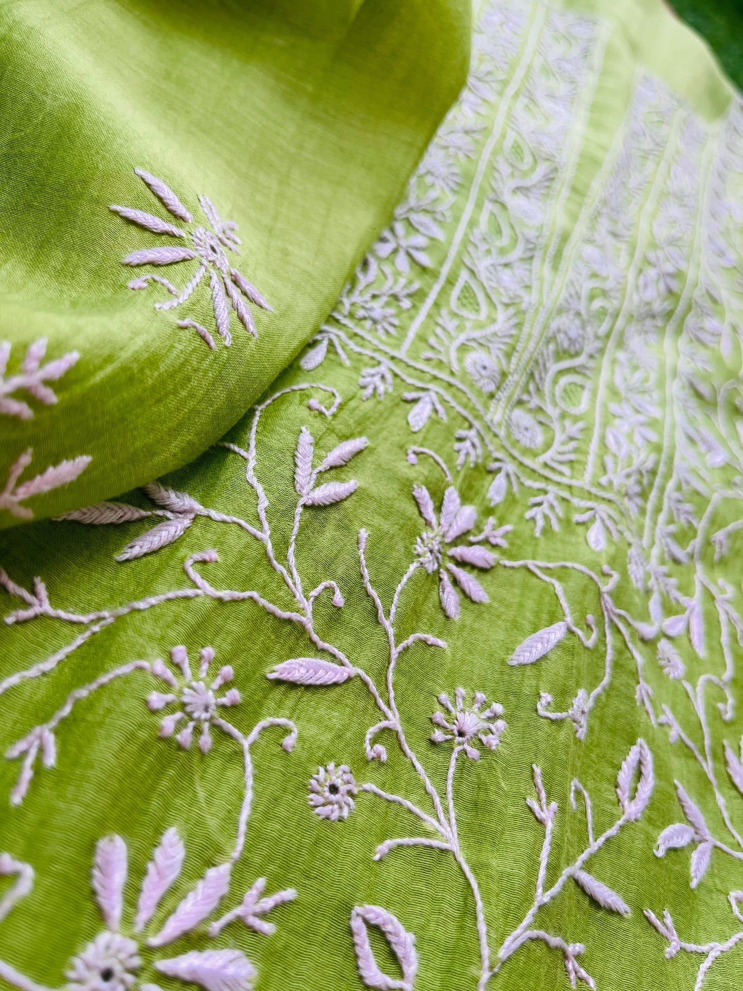 Chanderi Chikankari Kurta Dupatta