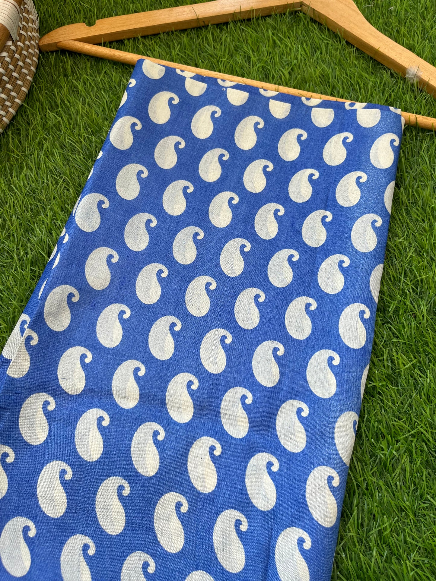 Silk Block print fabric