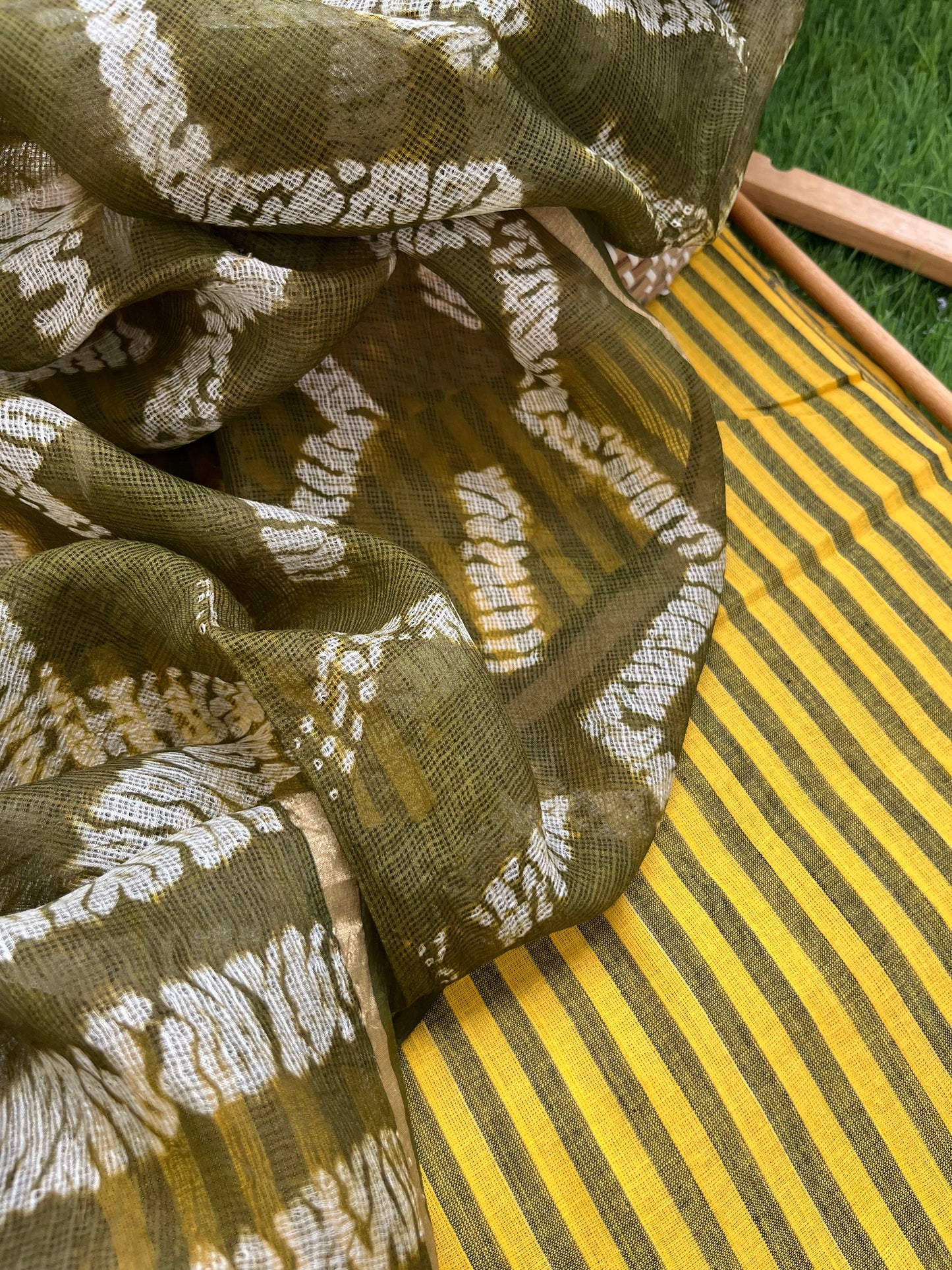 Kota silk shibori Dupatta cotton Kurta bottom fabric