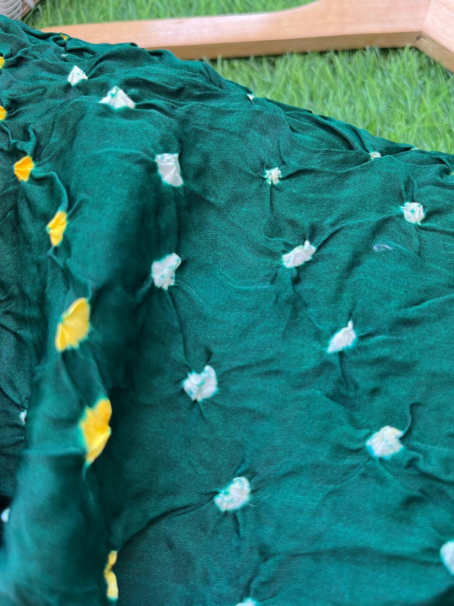 Modal Silk bandhani fabric