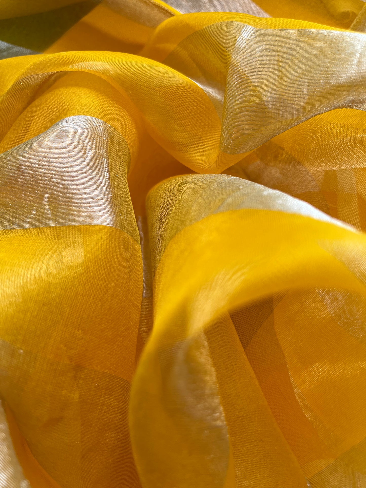 त्योहार् Banarasi organza dupatta chanderi fabric