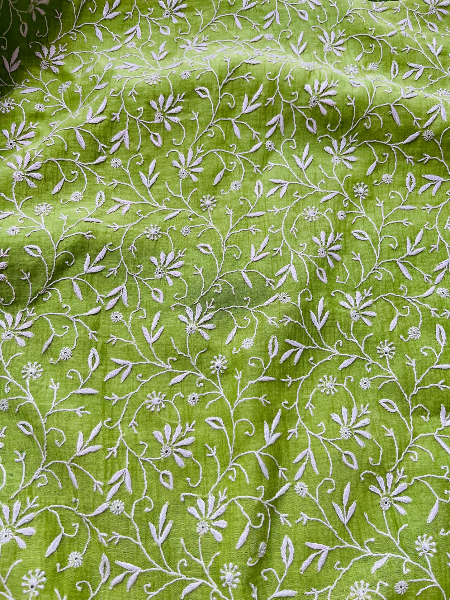 Chanderi Chikankari Kurta Dupatta