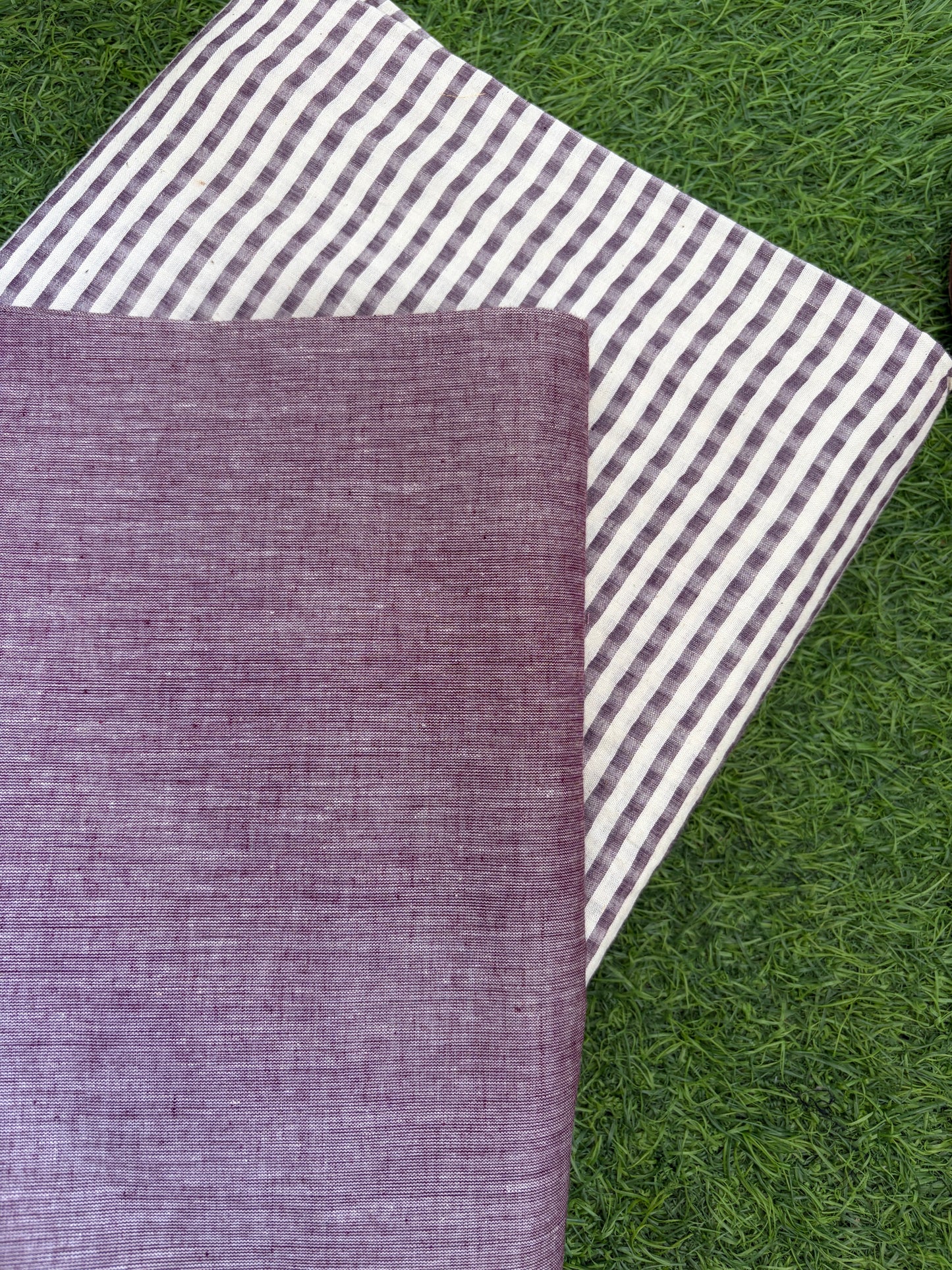 Khadi Cotton checks plain mangalgiri