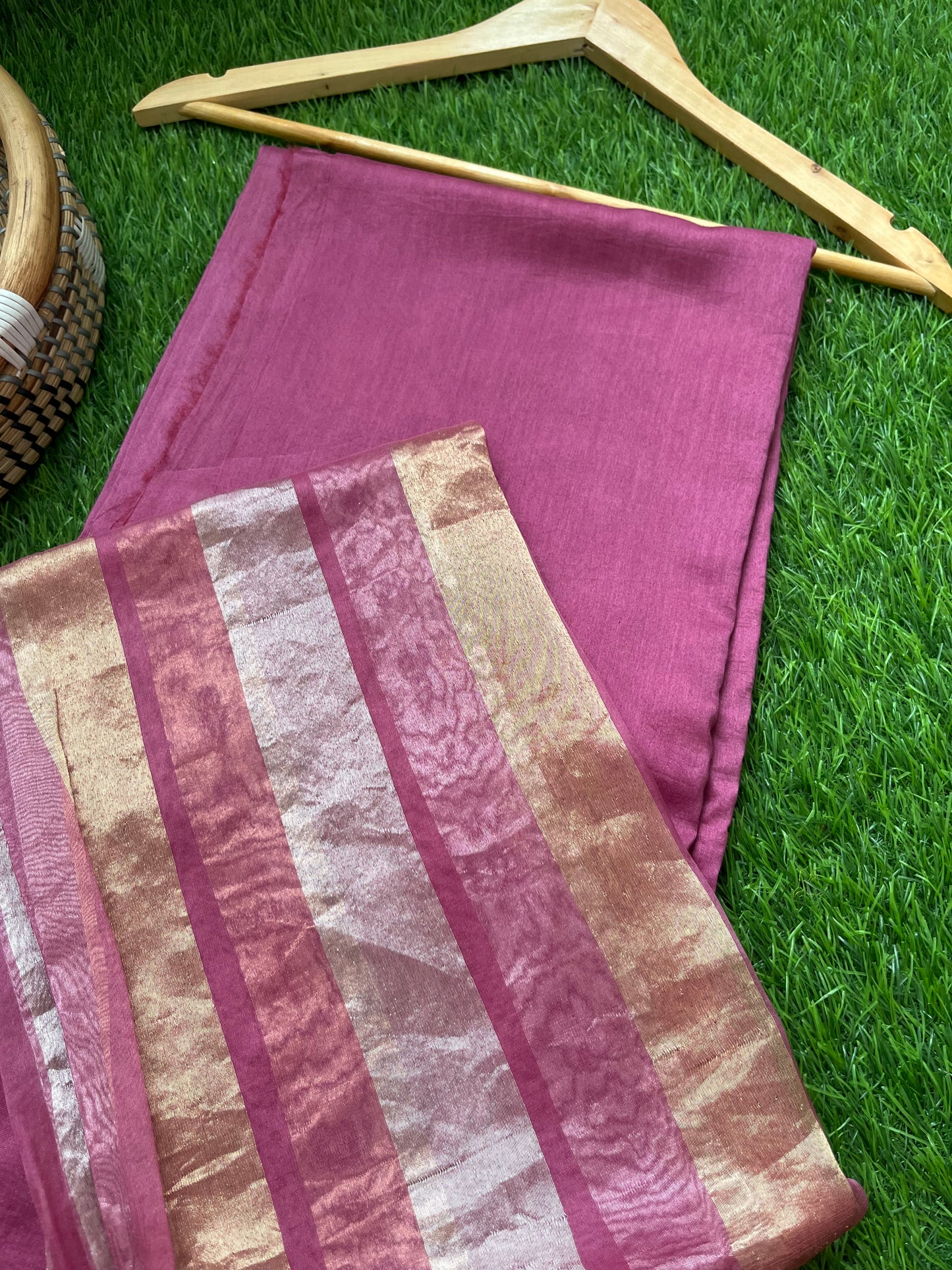 त्योहार् -Banarasi organza dupatta chanderi fabric