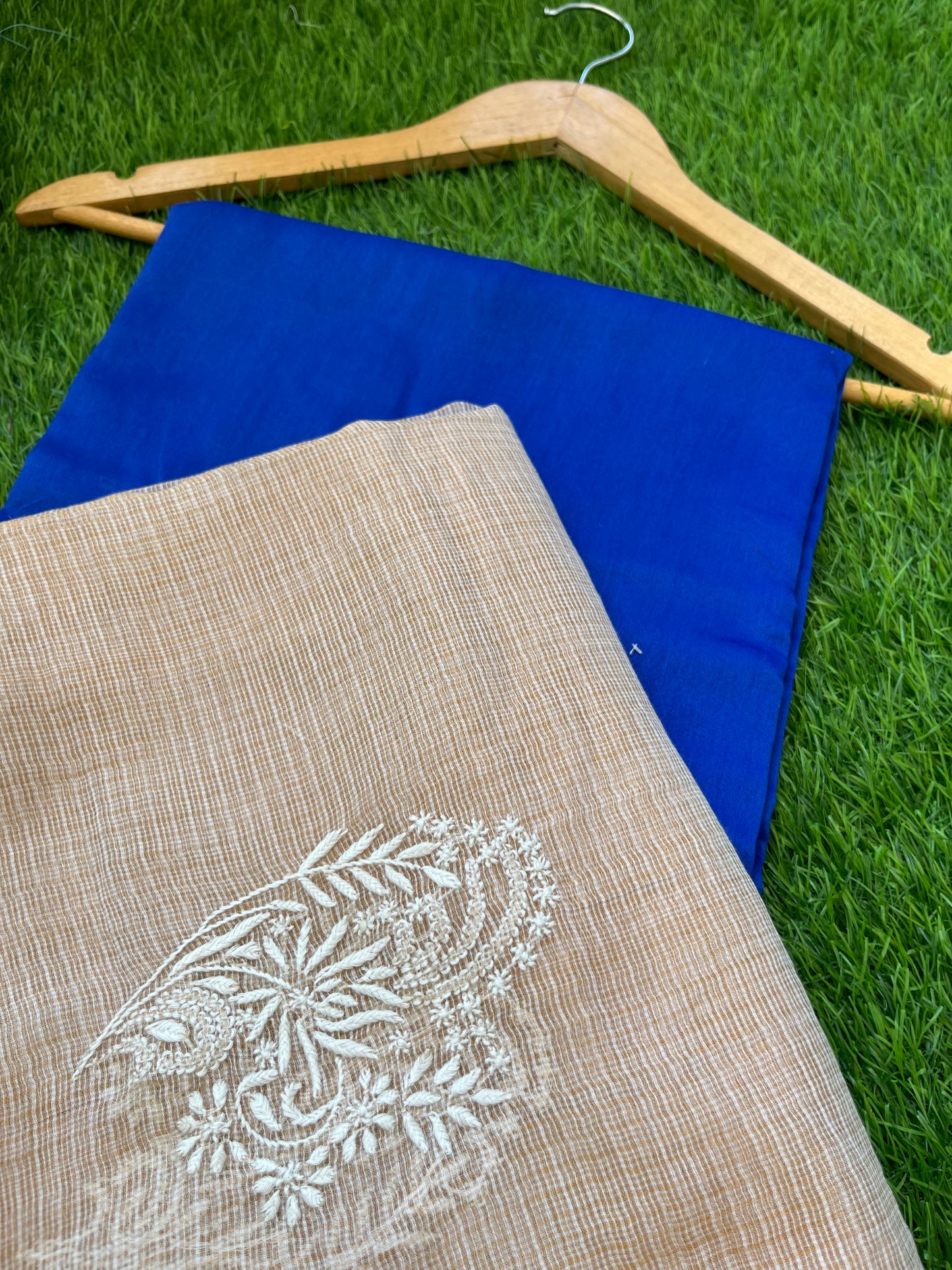 Chanderi kurta kurta fabric kota silk chikan work dupatta