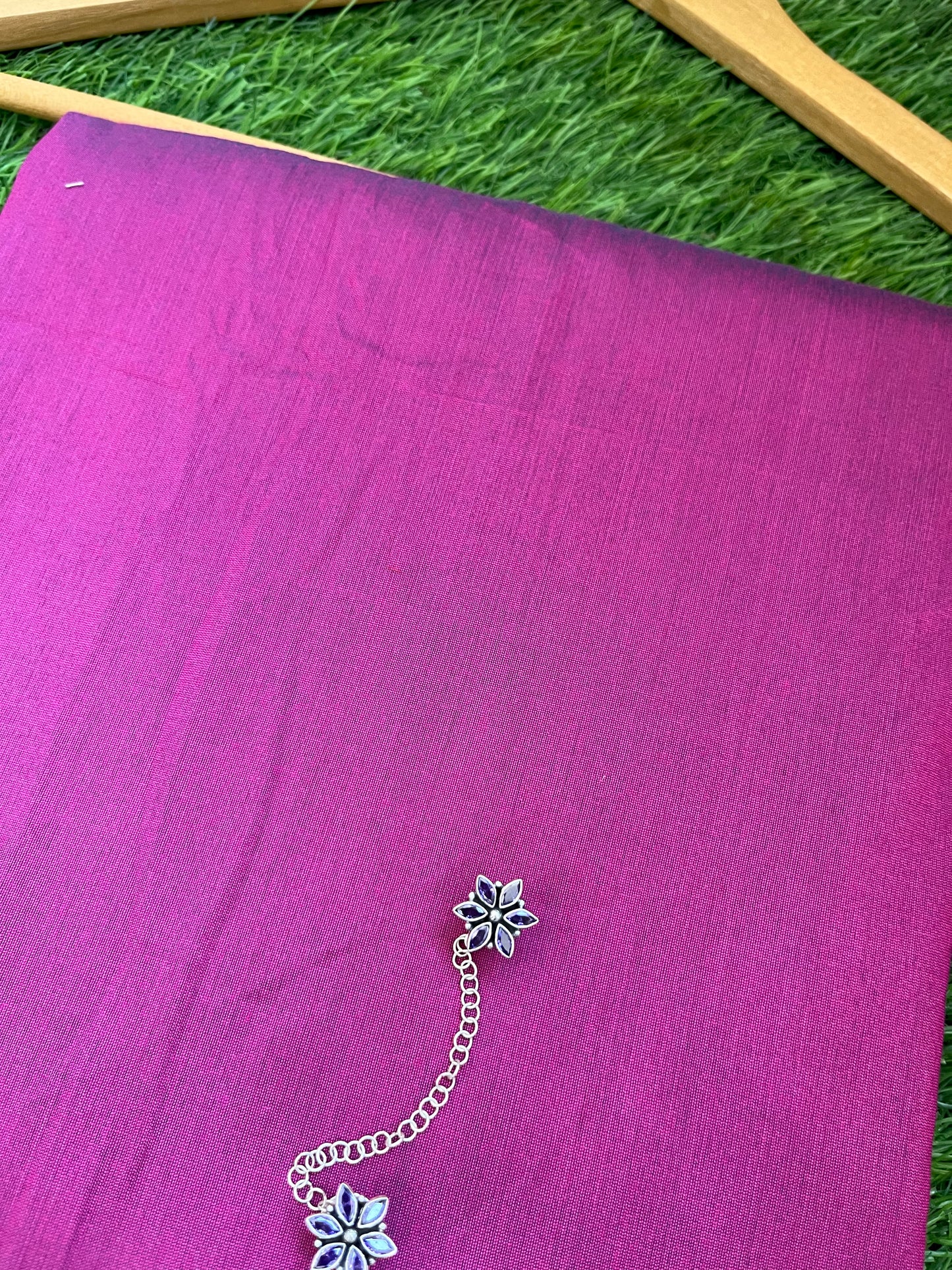 Cotton Silk plain fabric