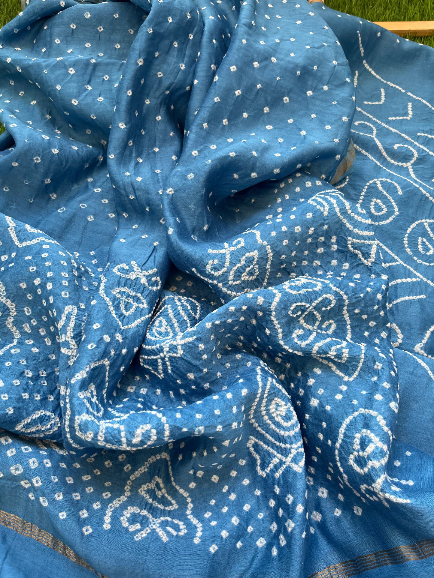 Chanderi Bandhani kurta dupatta