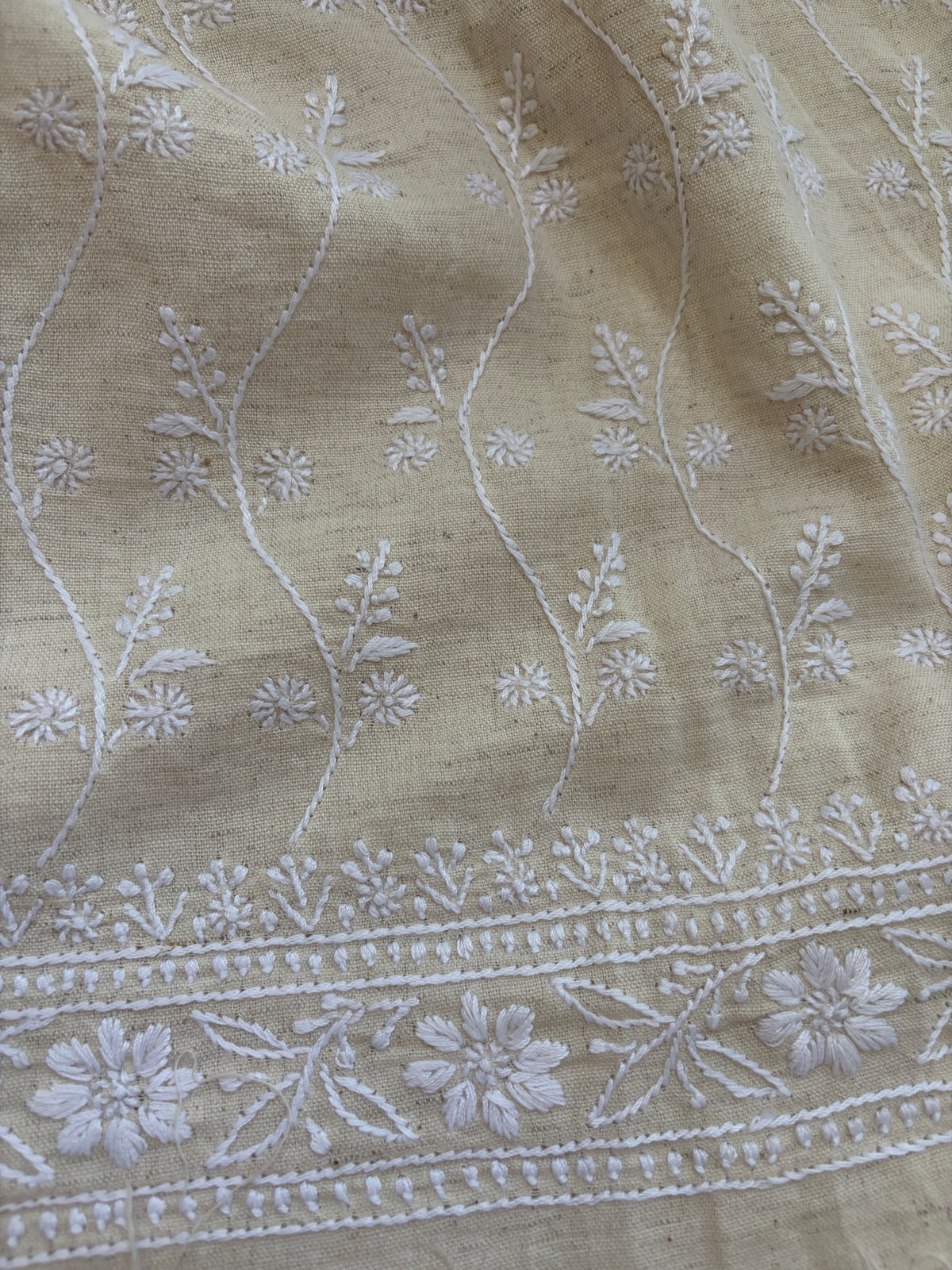 Chikankari khadi Kurta