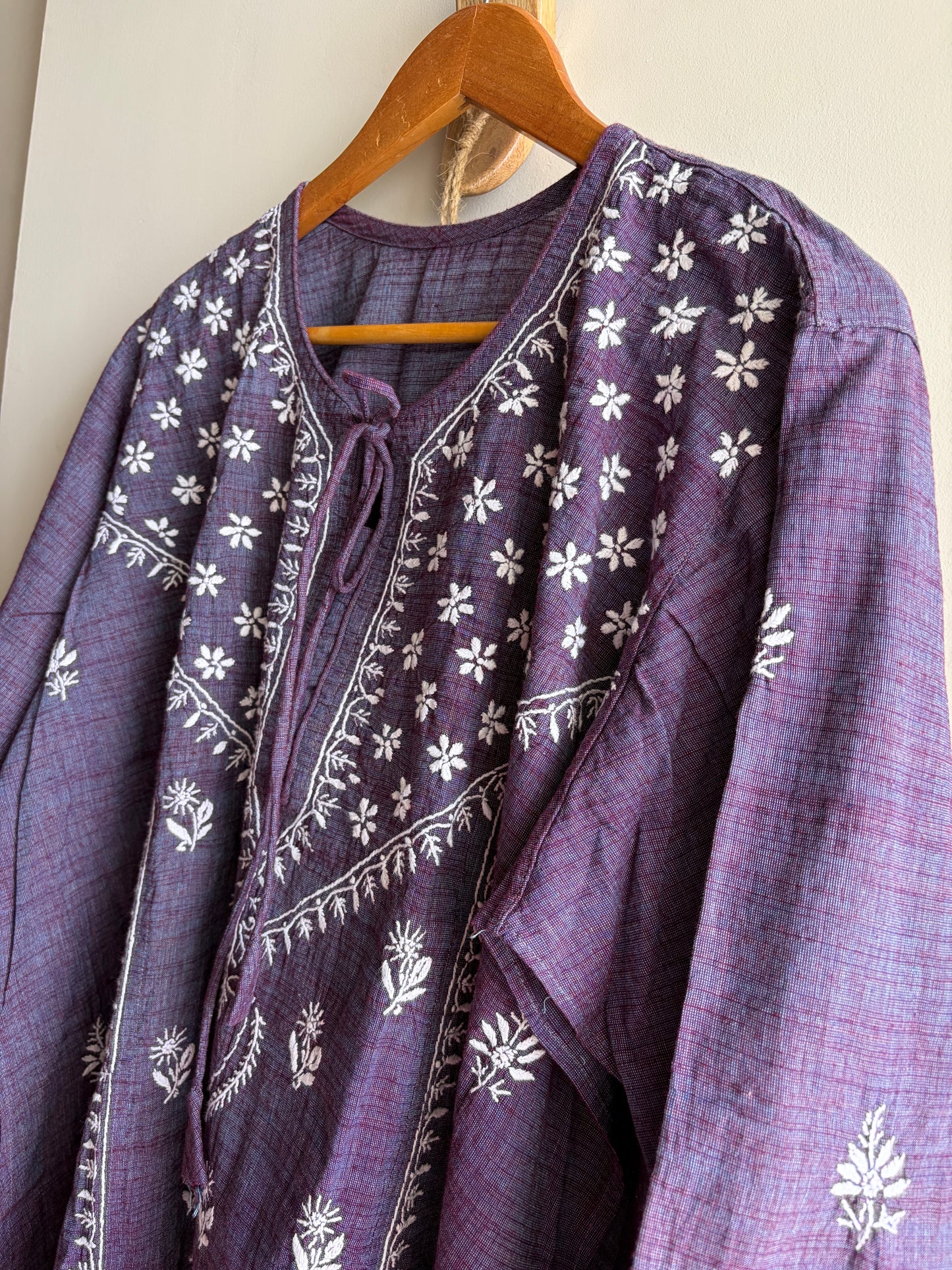 Rozana: Mangalgiri Cotton chikankari kurta