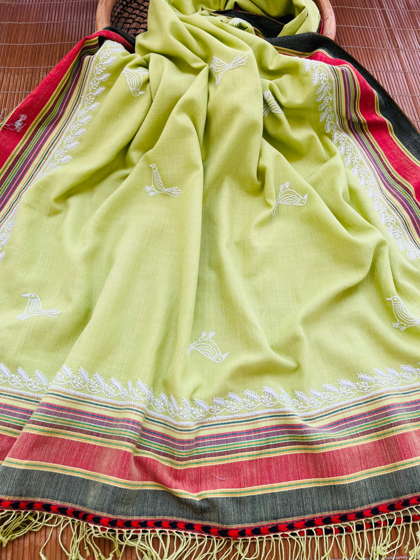 Kala cotton chikankari Dupatta