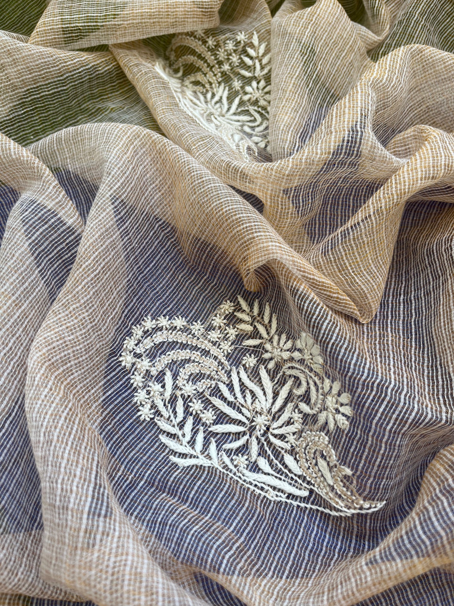 Chanderi kurta kurta fabric kota silk chikan work dupatta