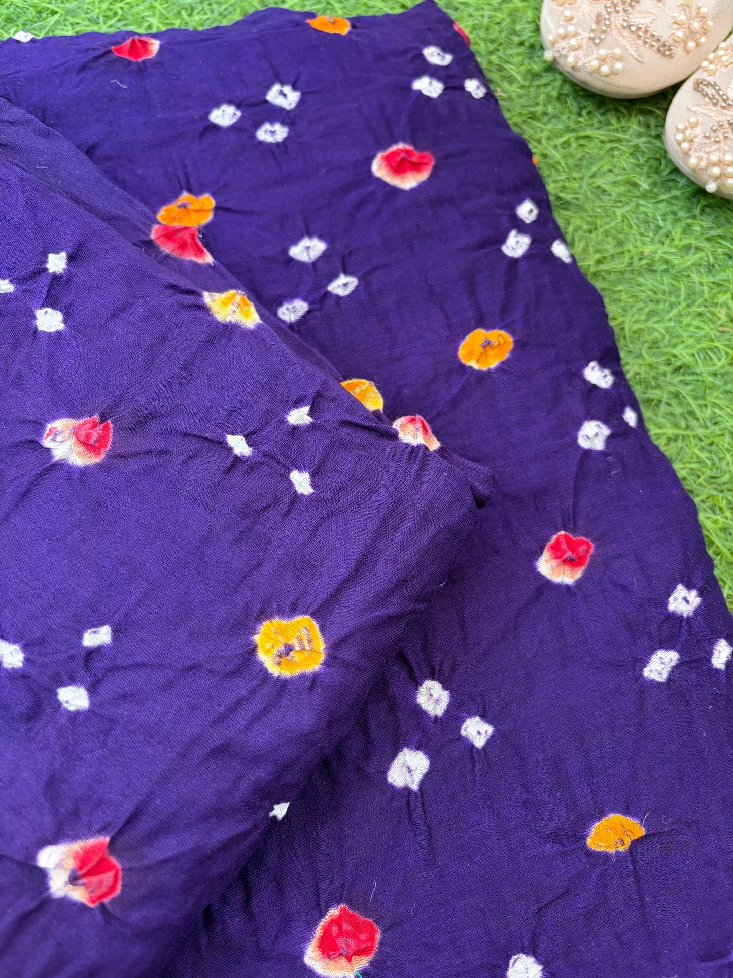 Cotton bandhani kurta
