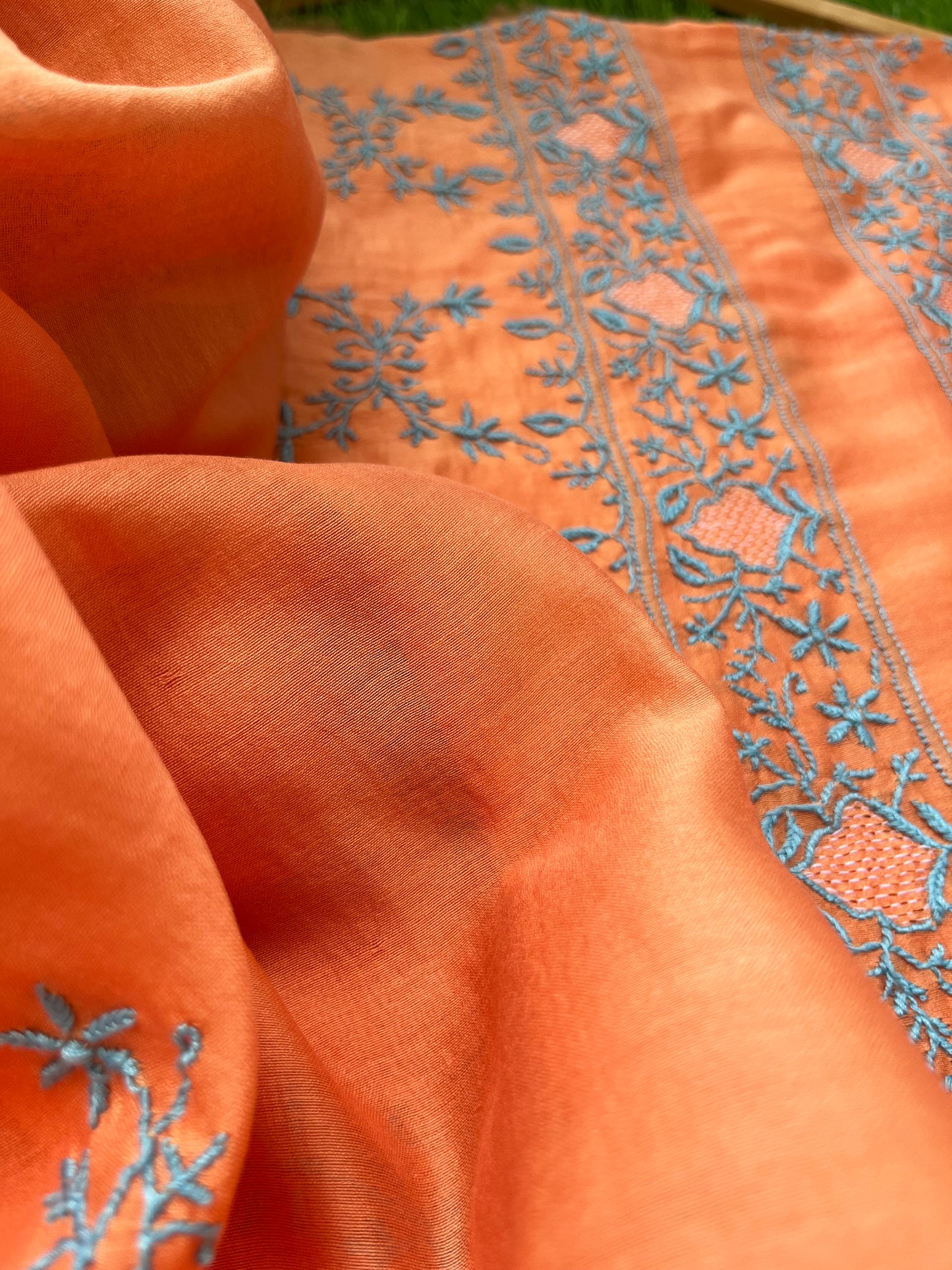 Chanderi Chikankari Kurta Dupatta