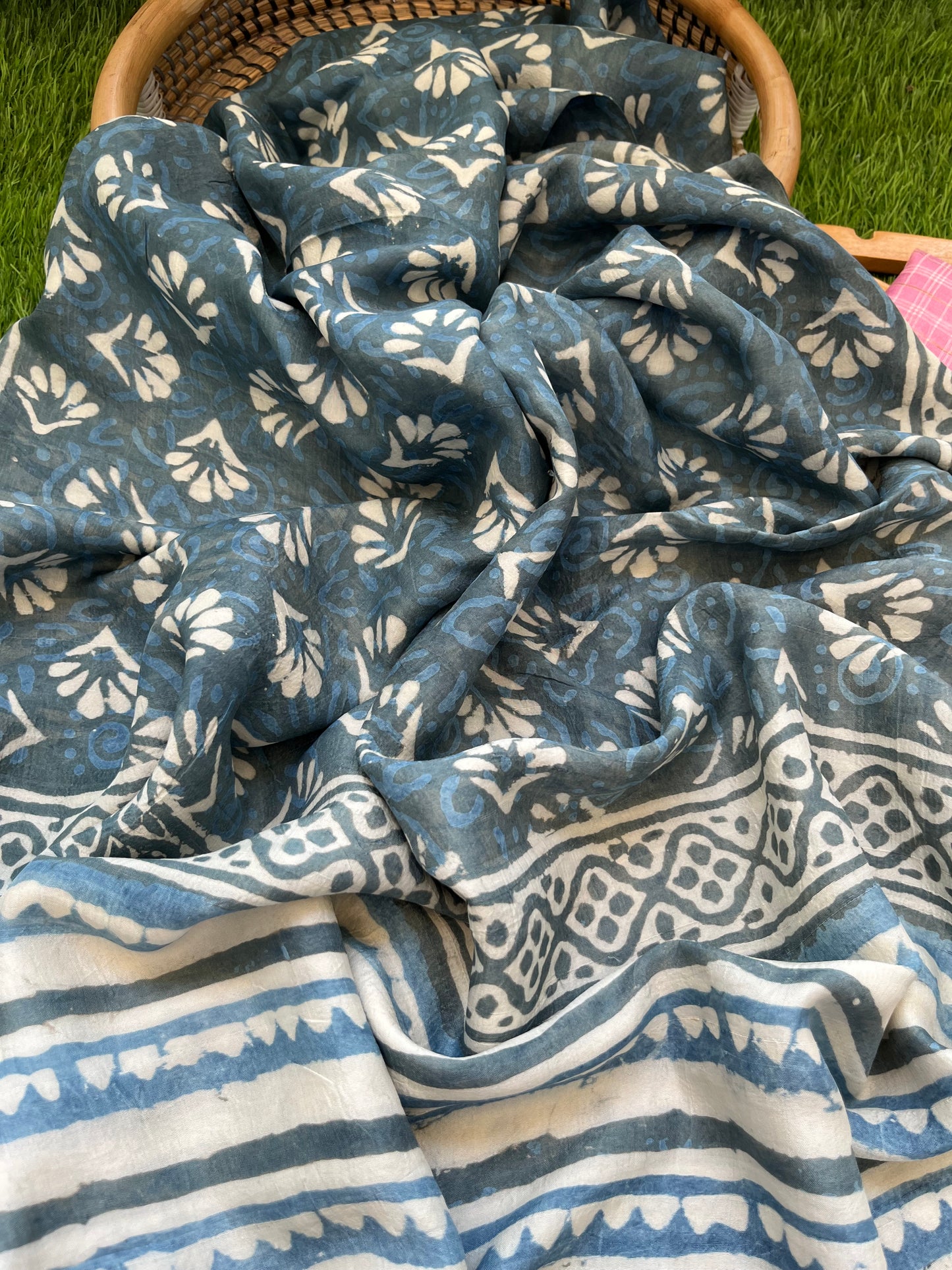 Silk kurta fabric dupatta