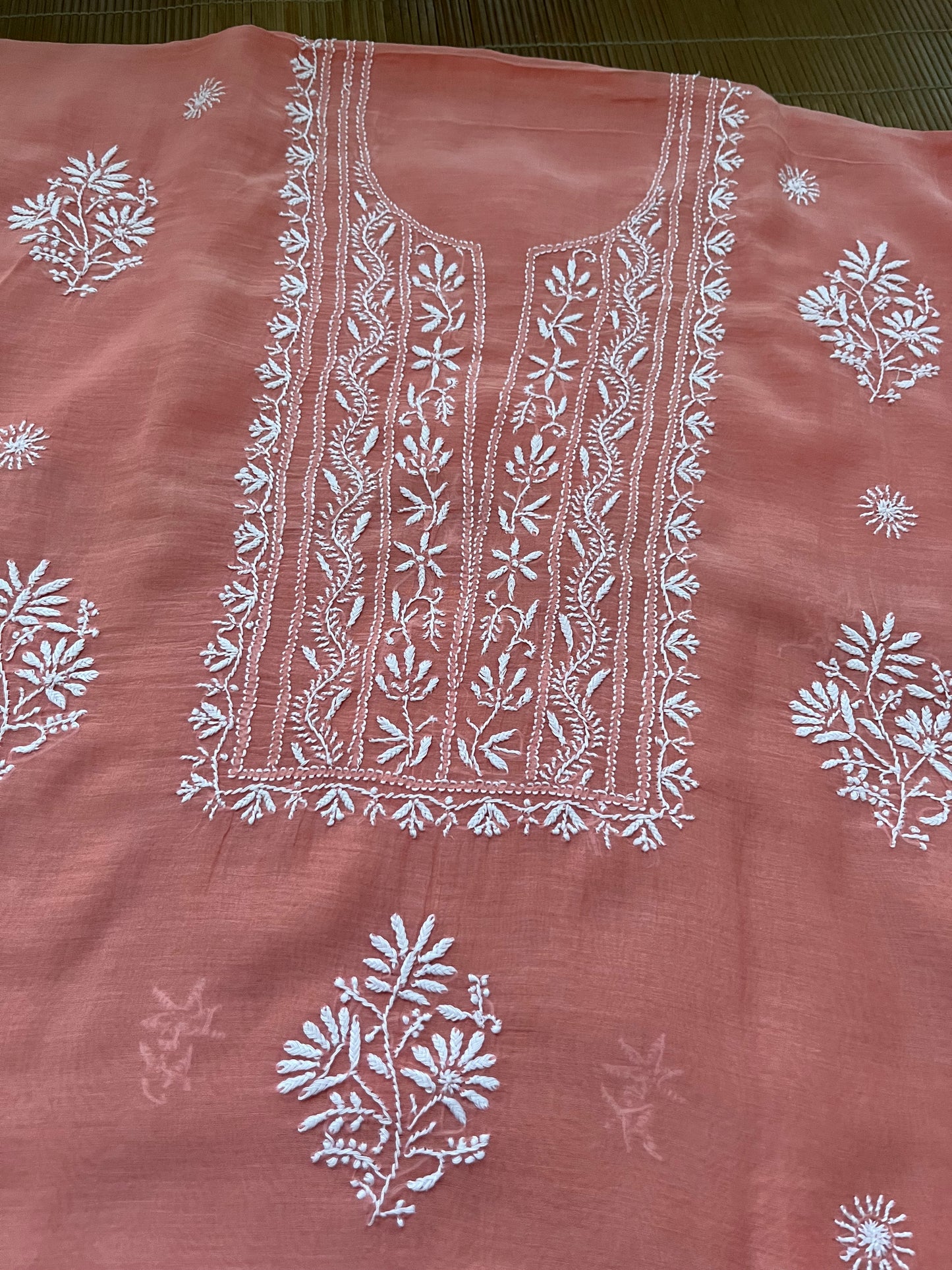 Chanderi Chikankari Kurta Dupatta