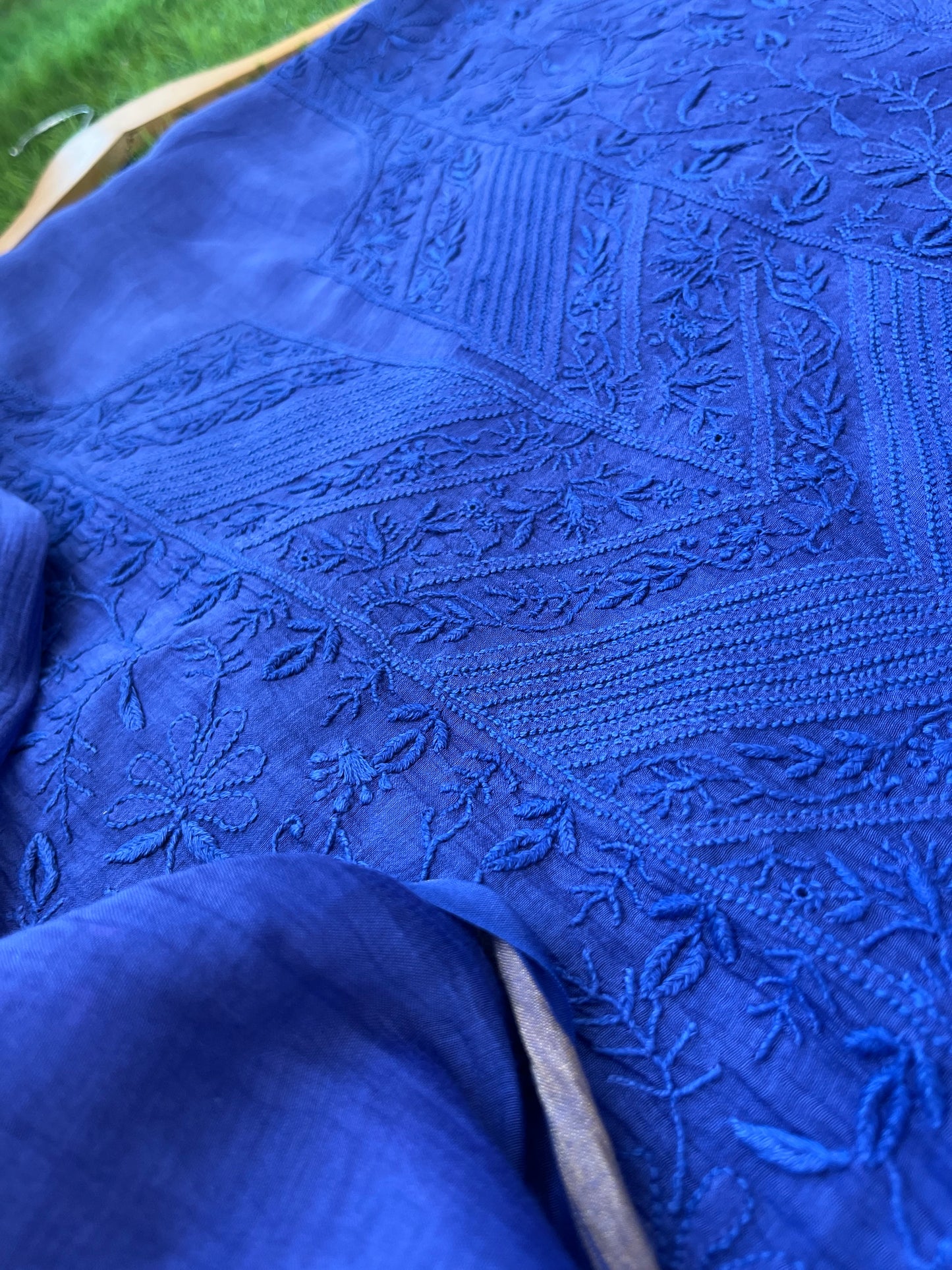 Chanderi Chikankari Kurta Dupatta