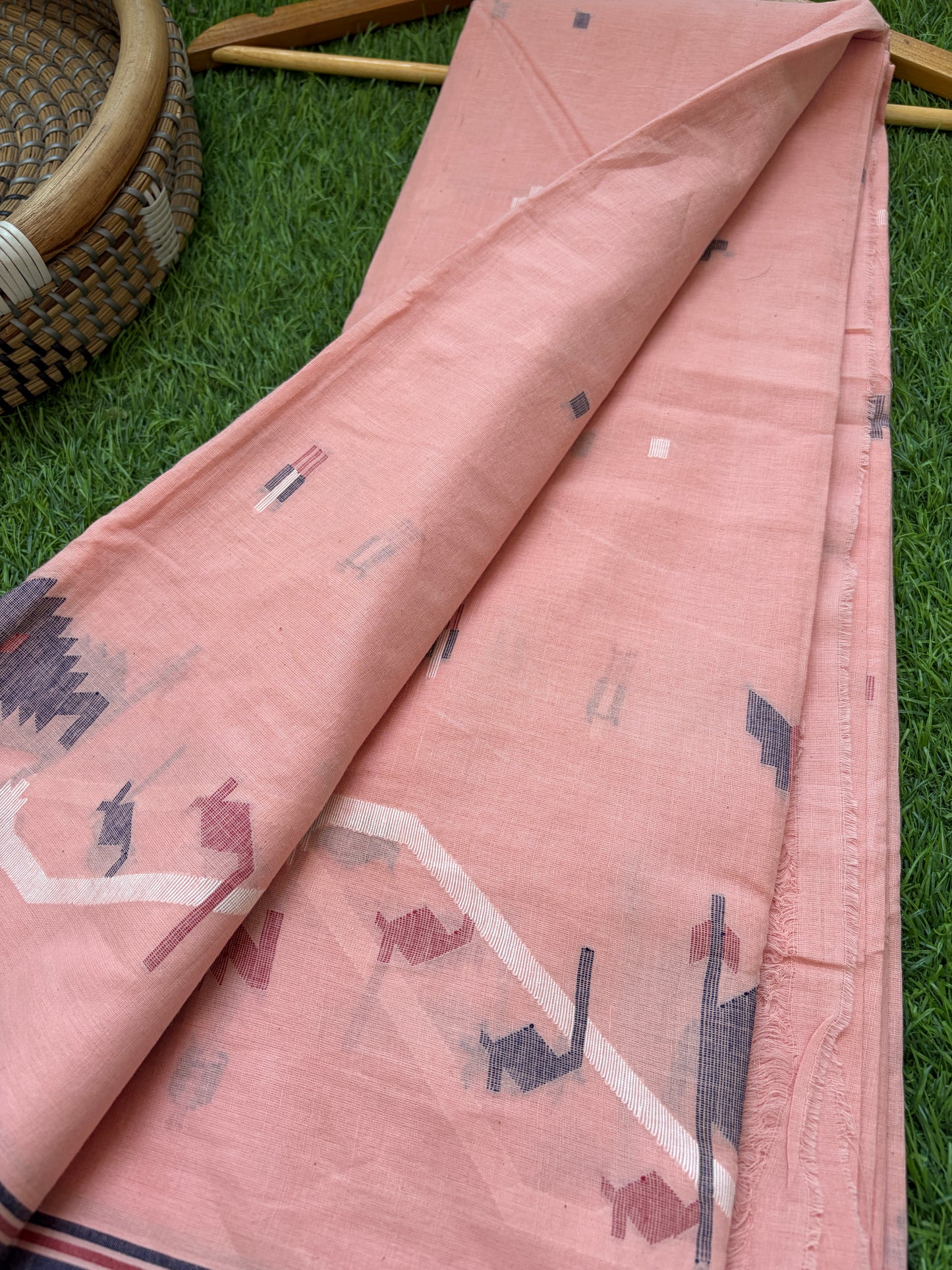 Jaamdani mul fabric