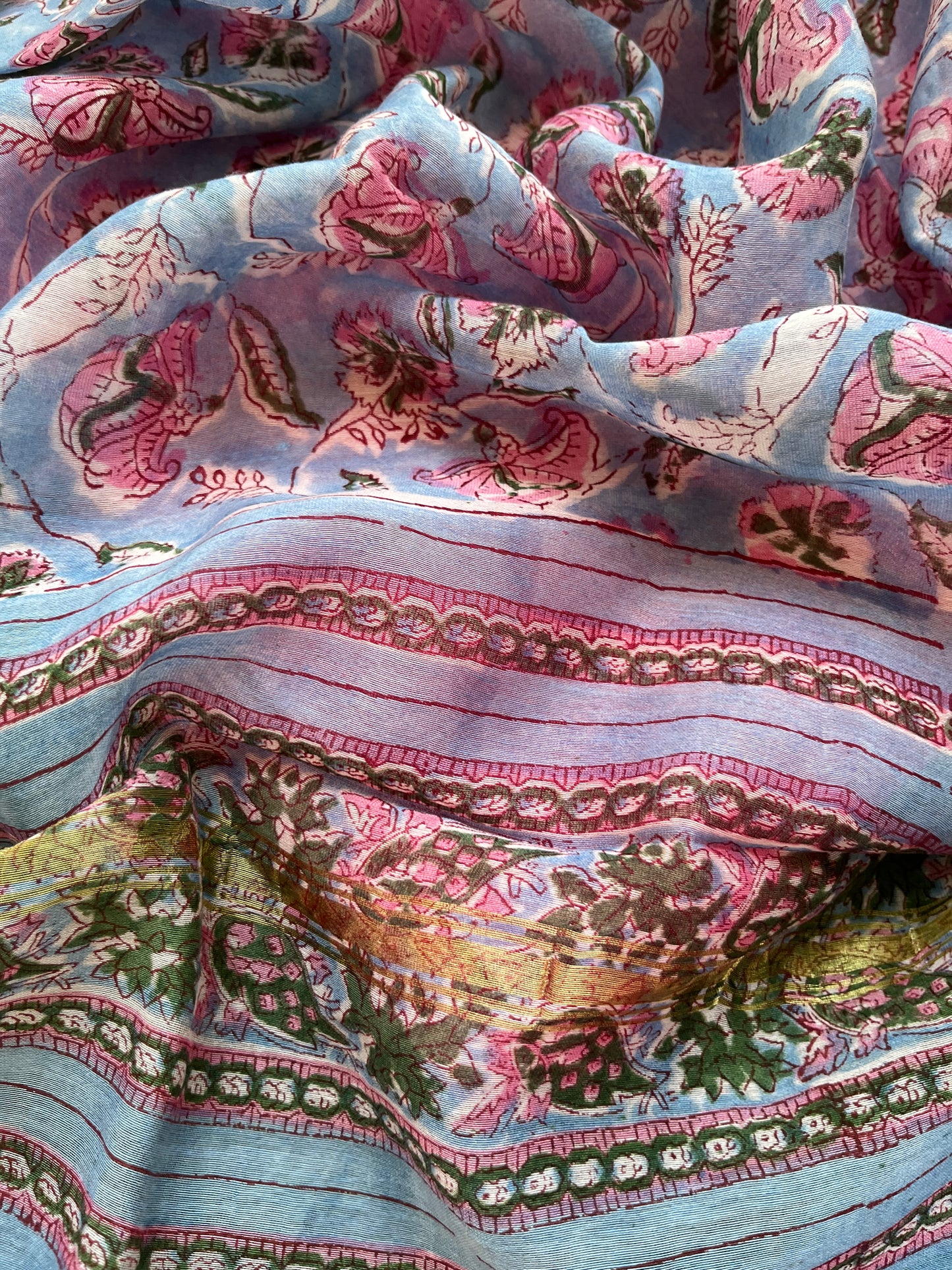 Cotton kurta bottom fabric chanderi dupatta