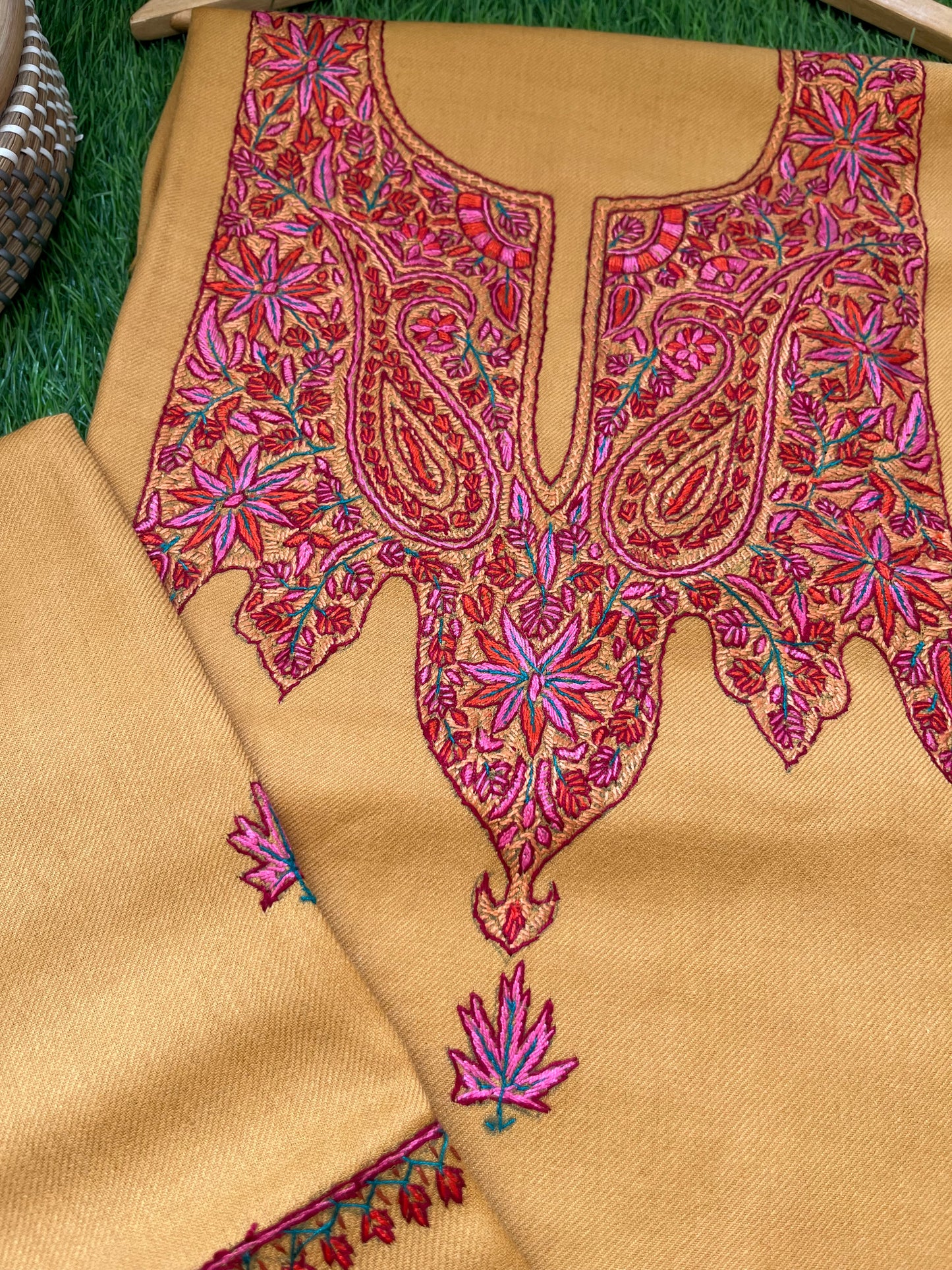 Woollen hand embroidered suit