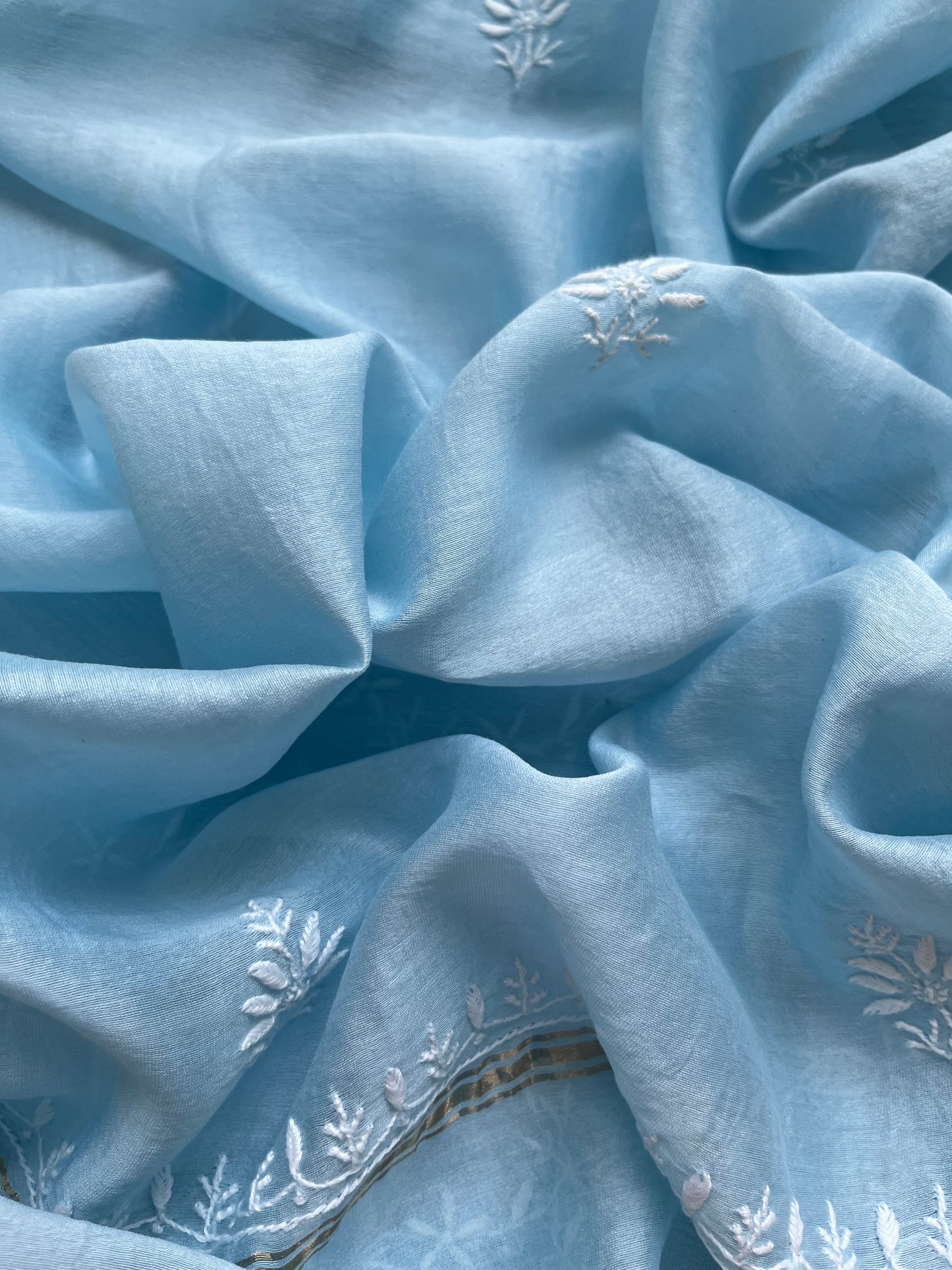 Chanderi Chikankari Kurta Dupatta