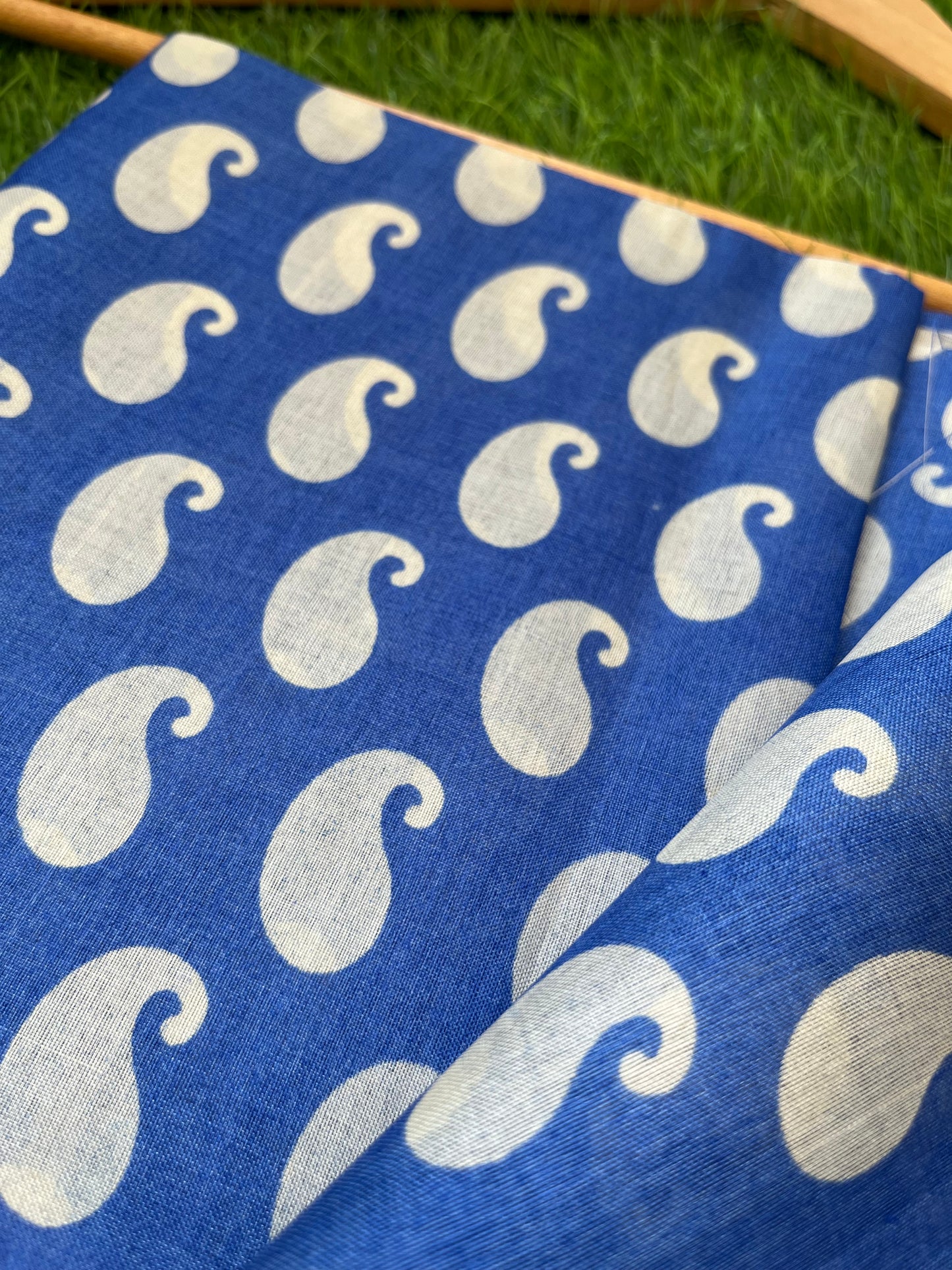 Silk Block print fabric