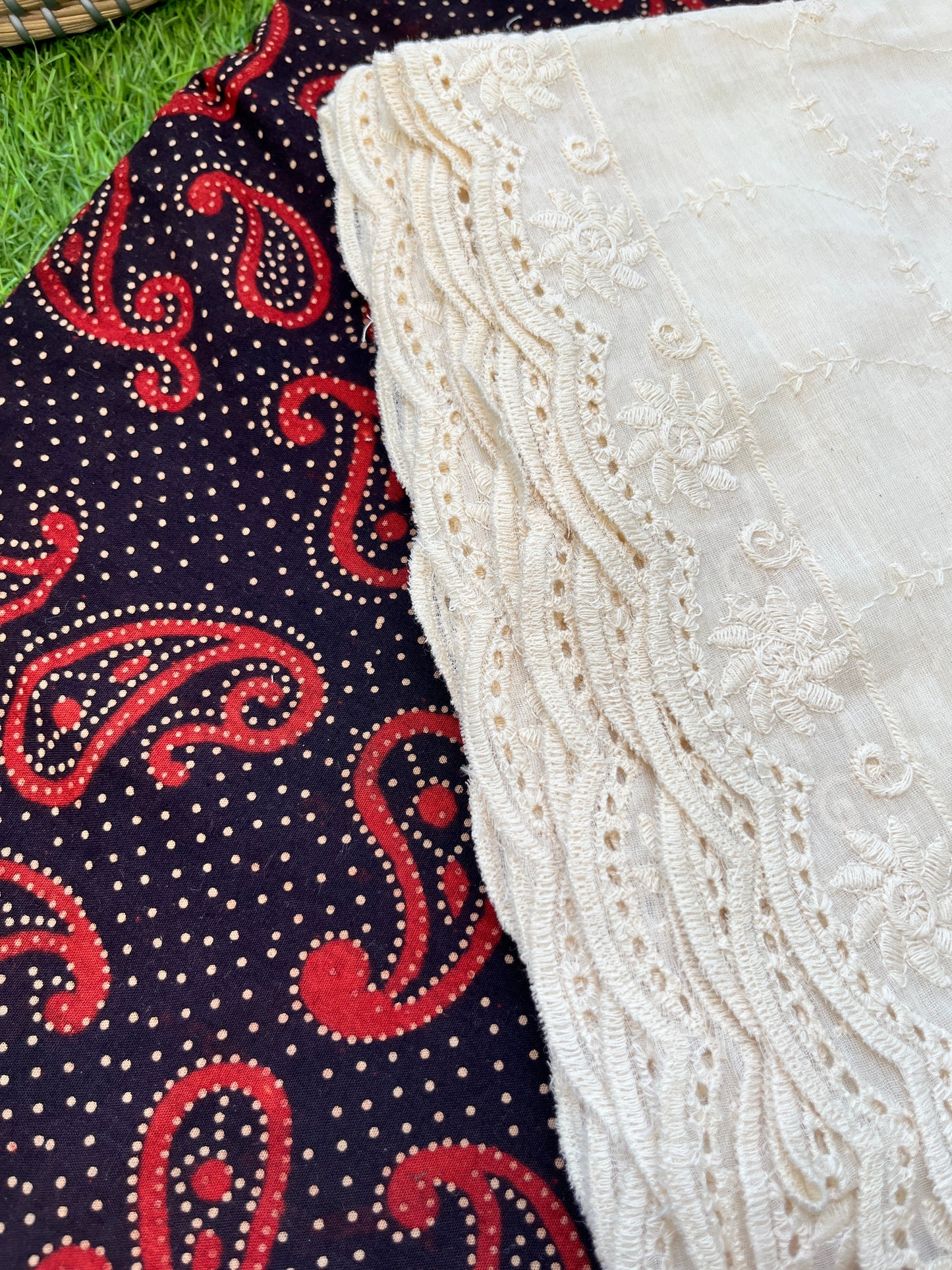 Kurta Bottom scalloped Dupatta