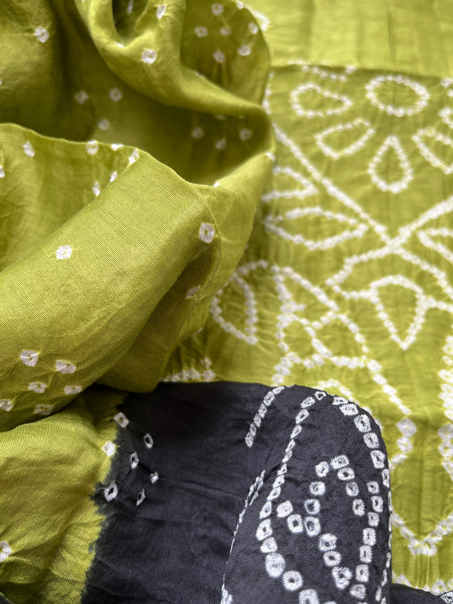 Chanderi Bandhani kurta dupatta