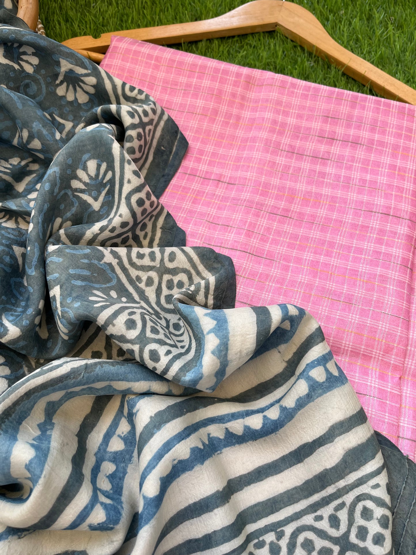 Silk kurta fabric dupatta