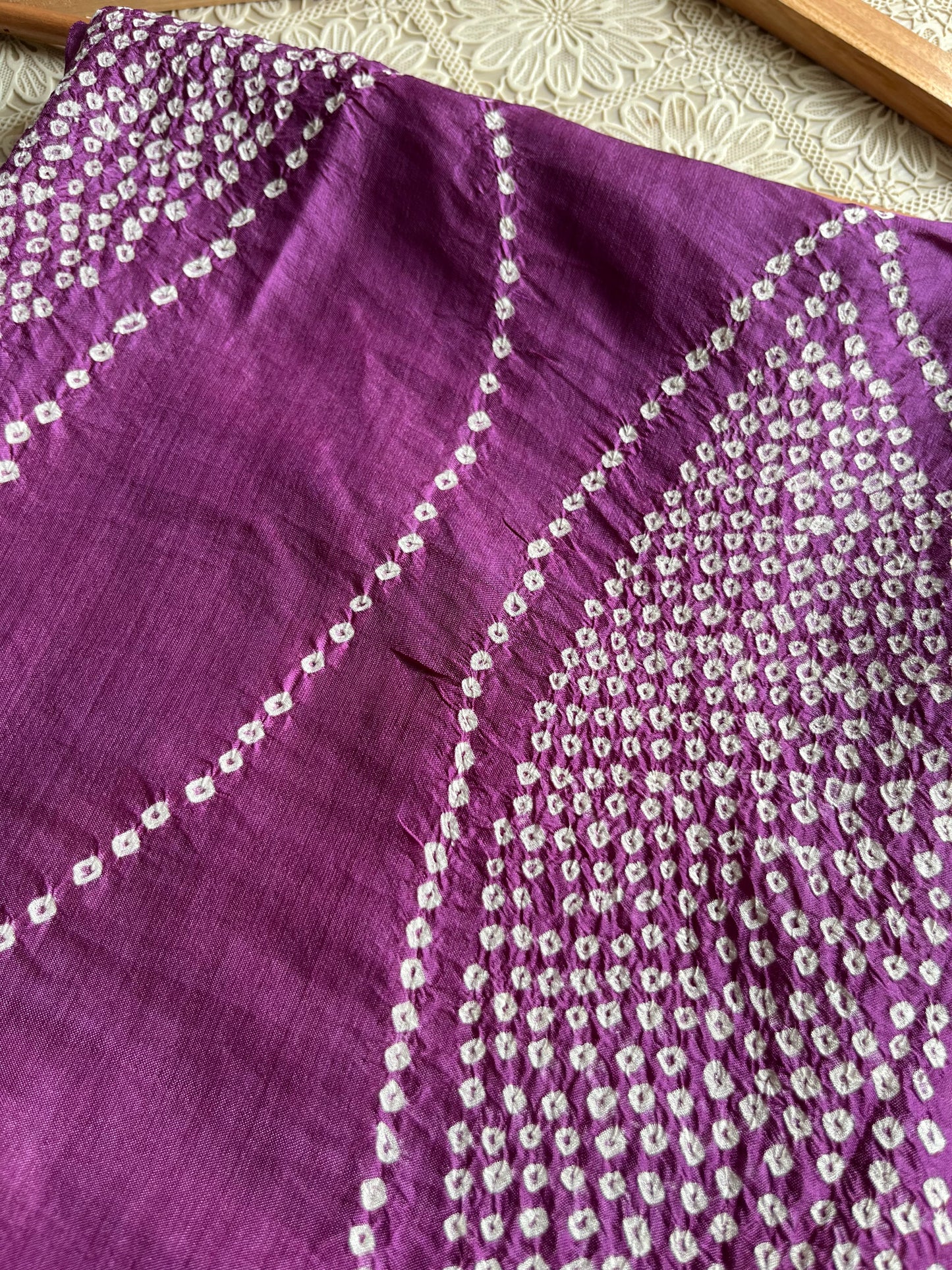 Mulberry Silk bandhani kurta