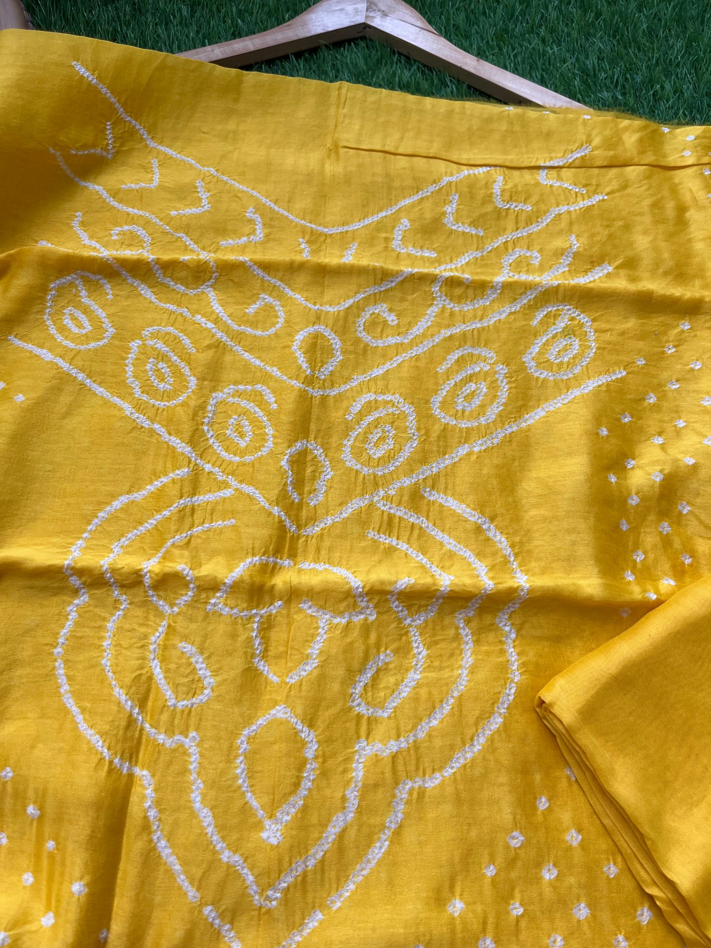 Chanderi Bandhani kurta dupatta