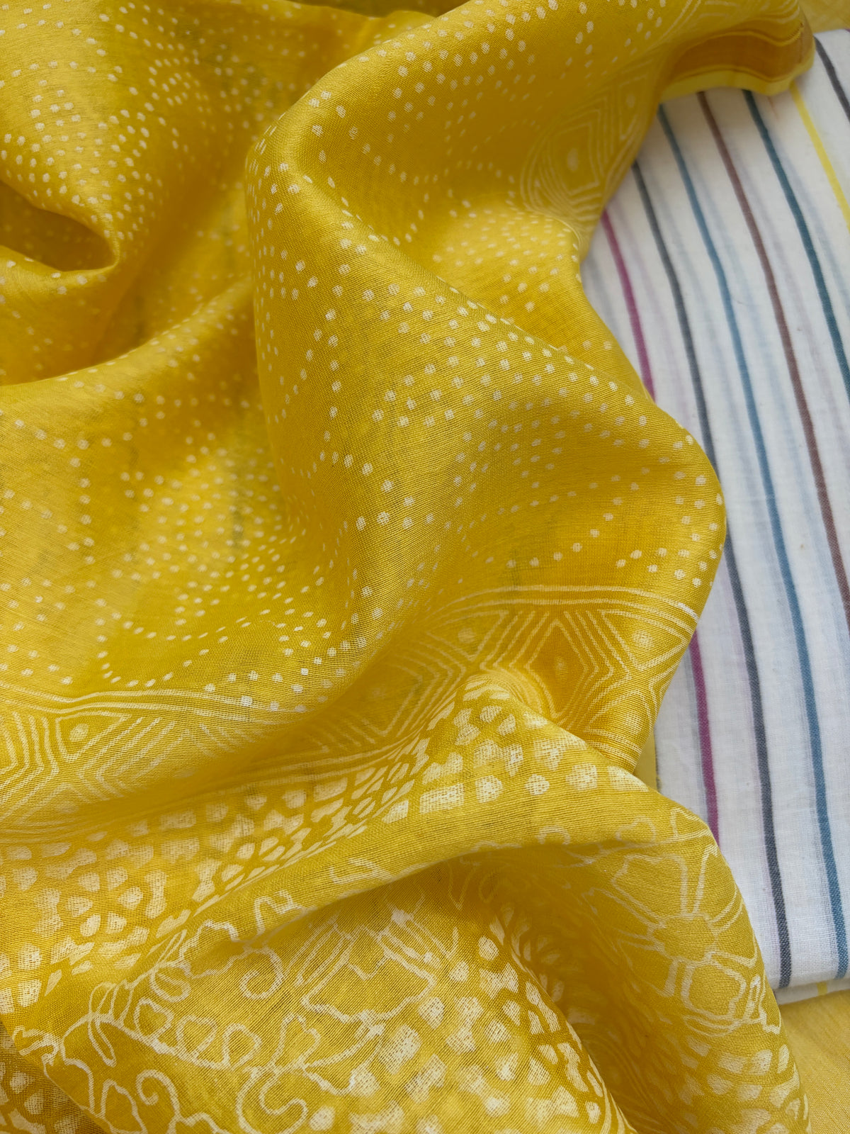 Khadi kurta bottom fabric chanderi dupatta