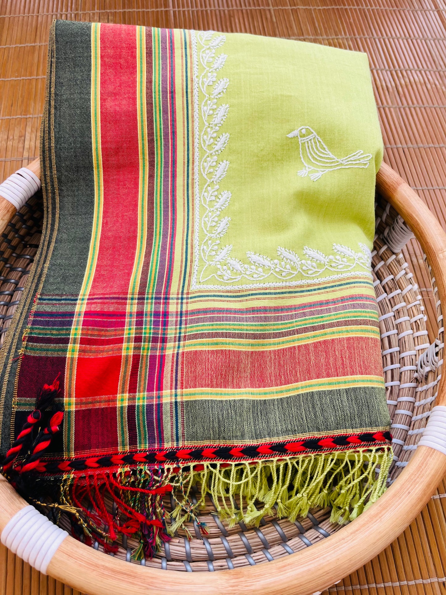Kala cotton chikankari Dupatta