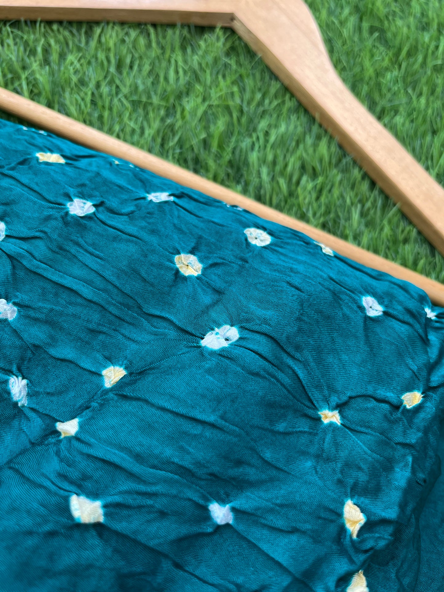Modal Silk bandhani fabric