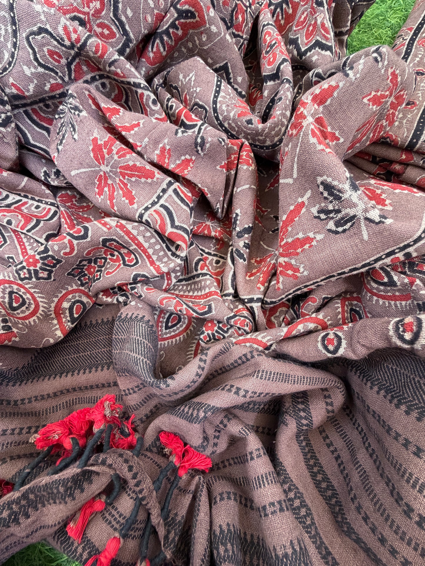 Kala Cotton Ajrakh Kurta bottom and dupatta