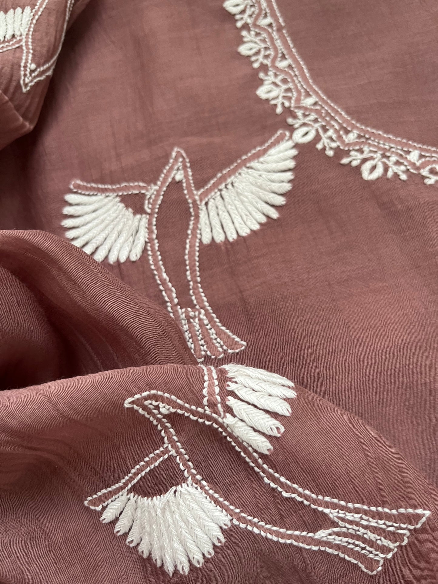 Chanderi Chikankari Kurta Dupatta