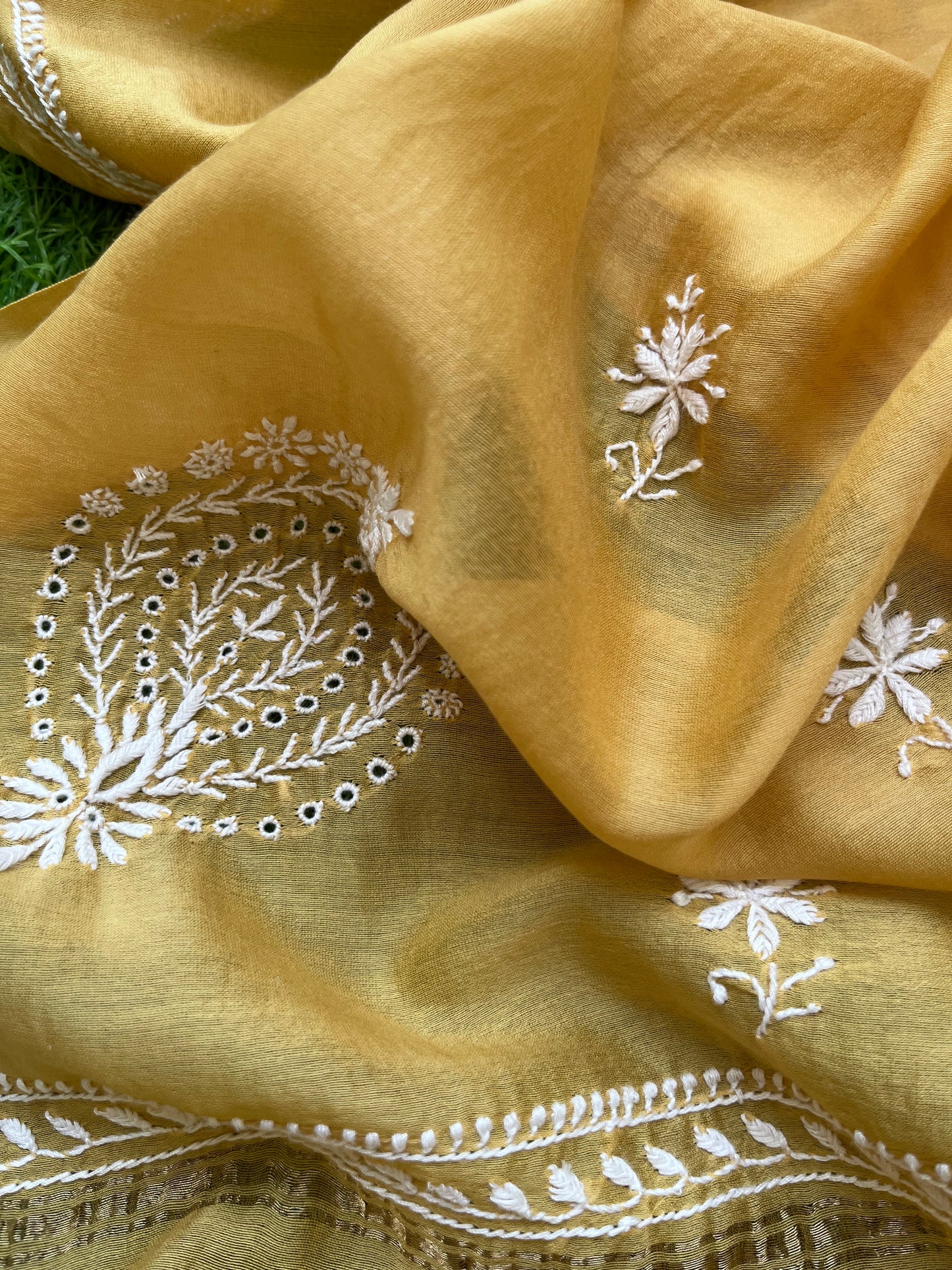 Jaamdani kurta chikankari dupatta
