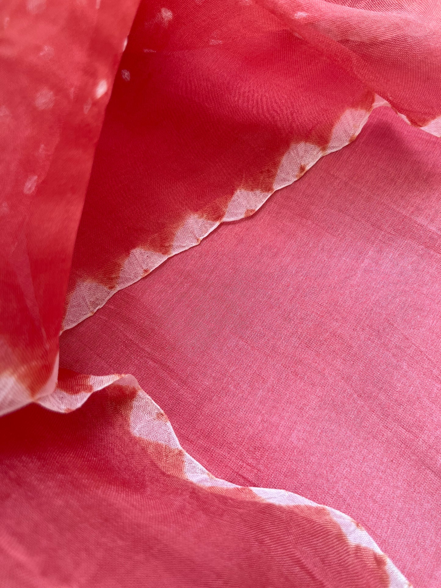 त्योहार् -organza Silk bandhani dupatta chanderi fabric