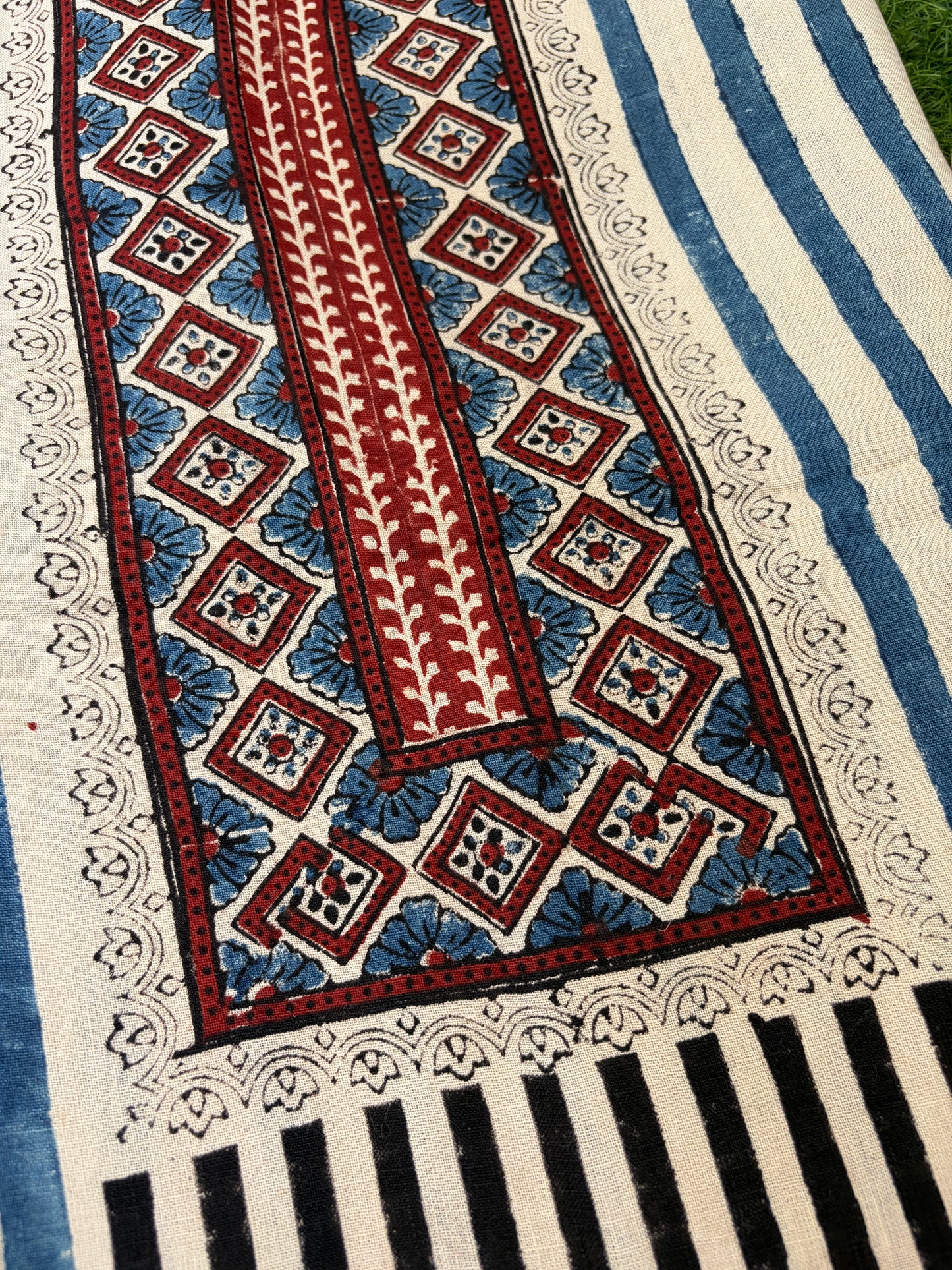 Linen Ajrakh Kurta