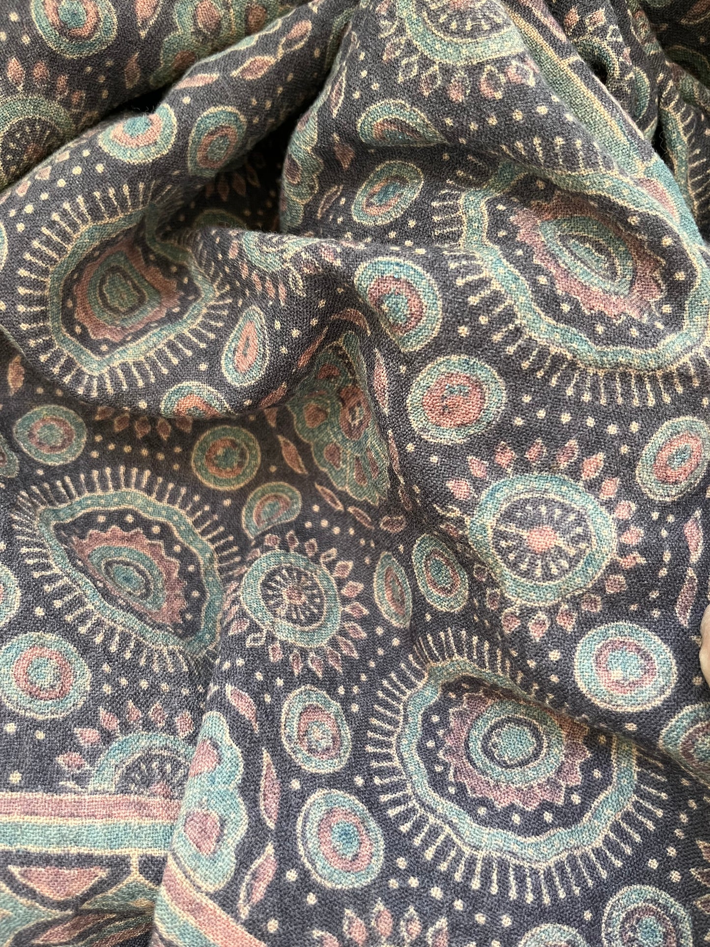 Handwoven ajrakh shawl