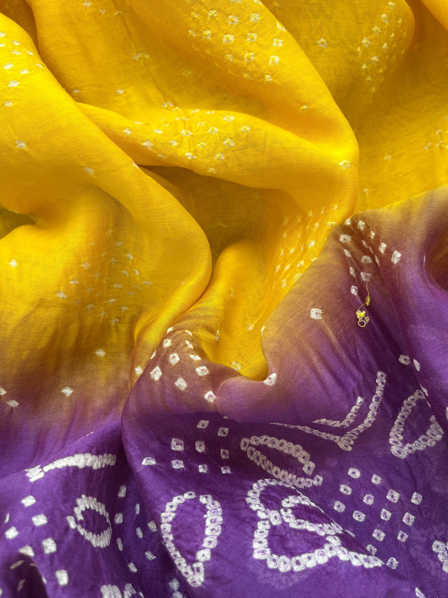 Chanderi plain kurta bottom fabric bandhani dupatta