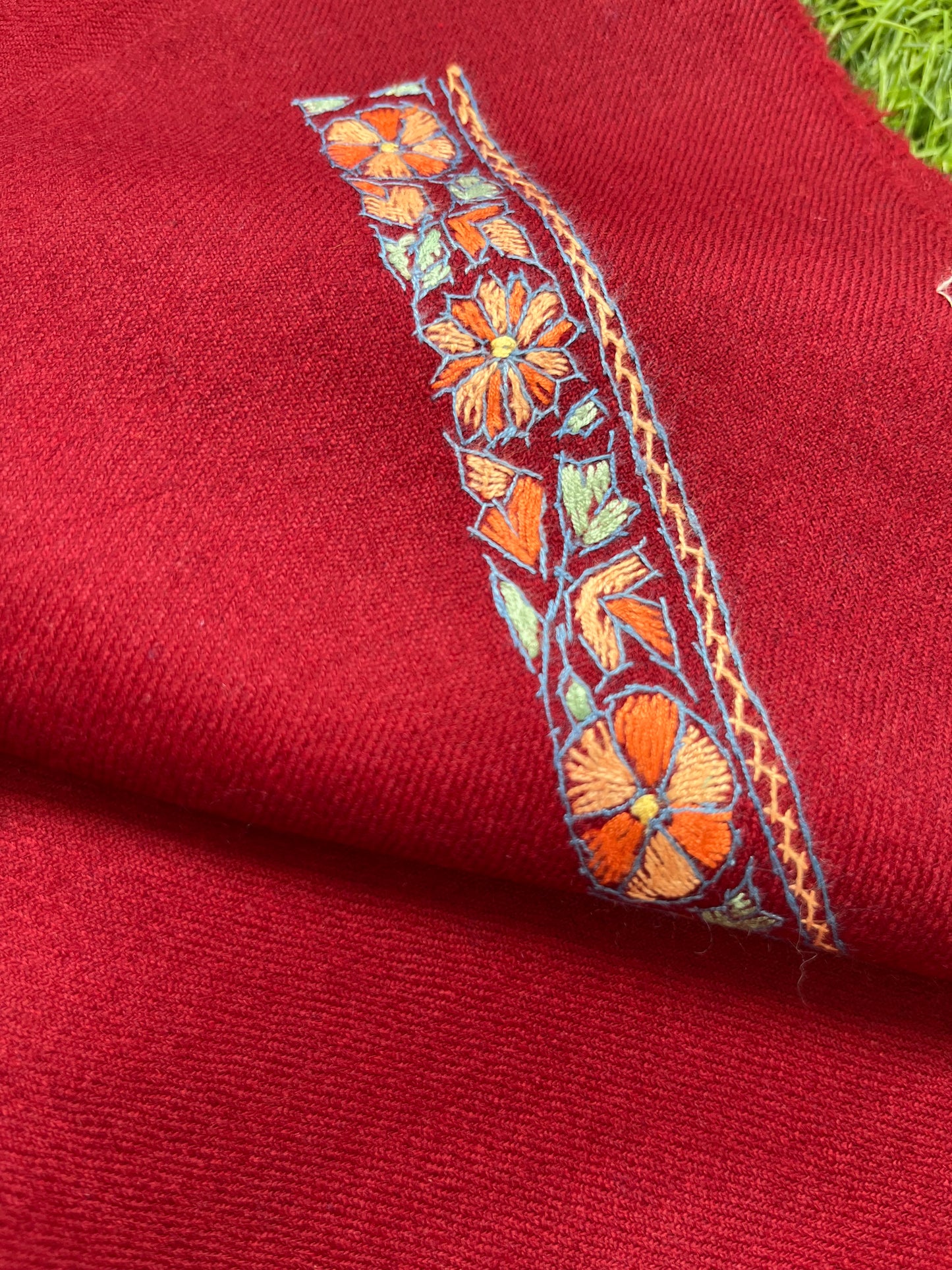 Woollen hand embroidered suit