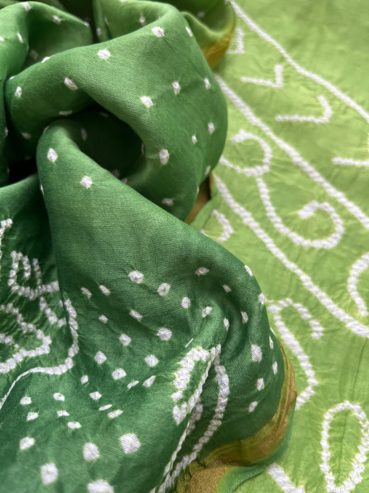 Chanderi Bandhani kurta dupatta