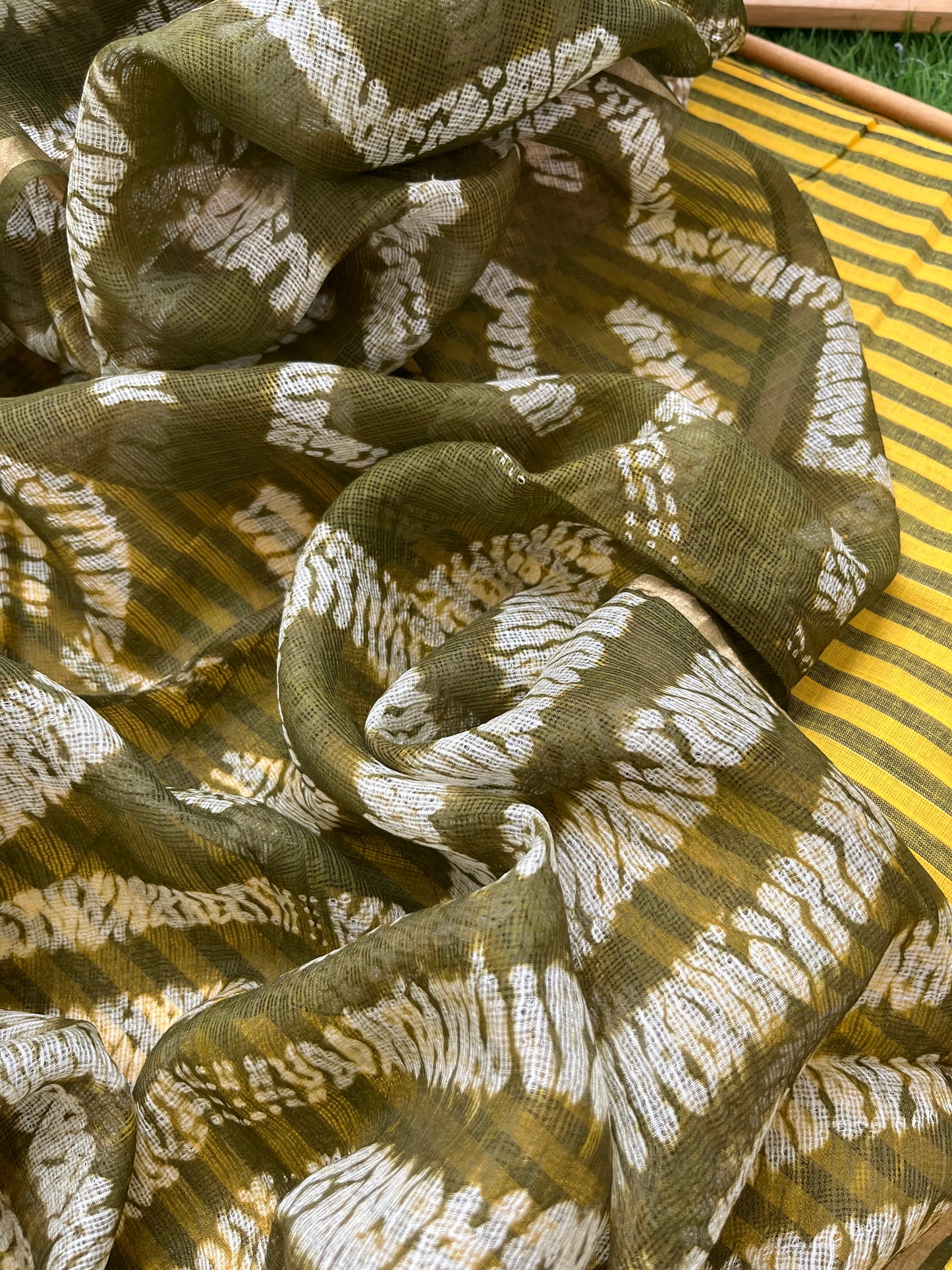 Kota silk shibori Dupatta cotton Kurta bottom fabric