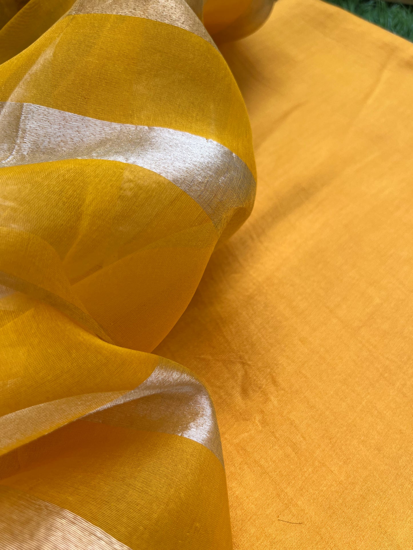 त्योहार् Banarasi organza dupatta chanderi fabric